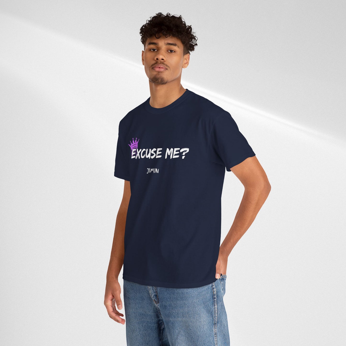 Excuse Me? Tee — Jimin Crown Graphic T‑Shirt