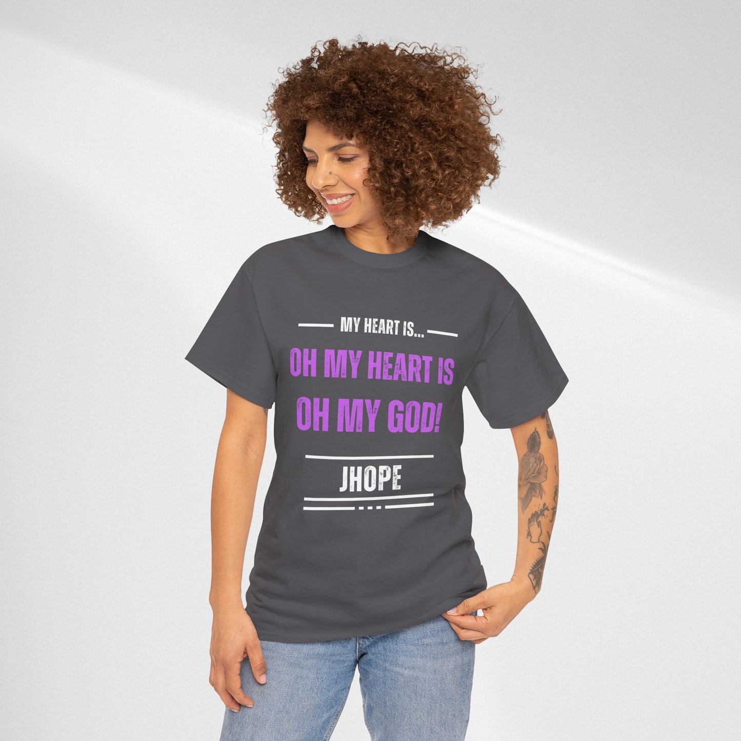 Graphic Tee — "Oh My Heart Is Oh My God!" J-Hope Fan Shirt
