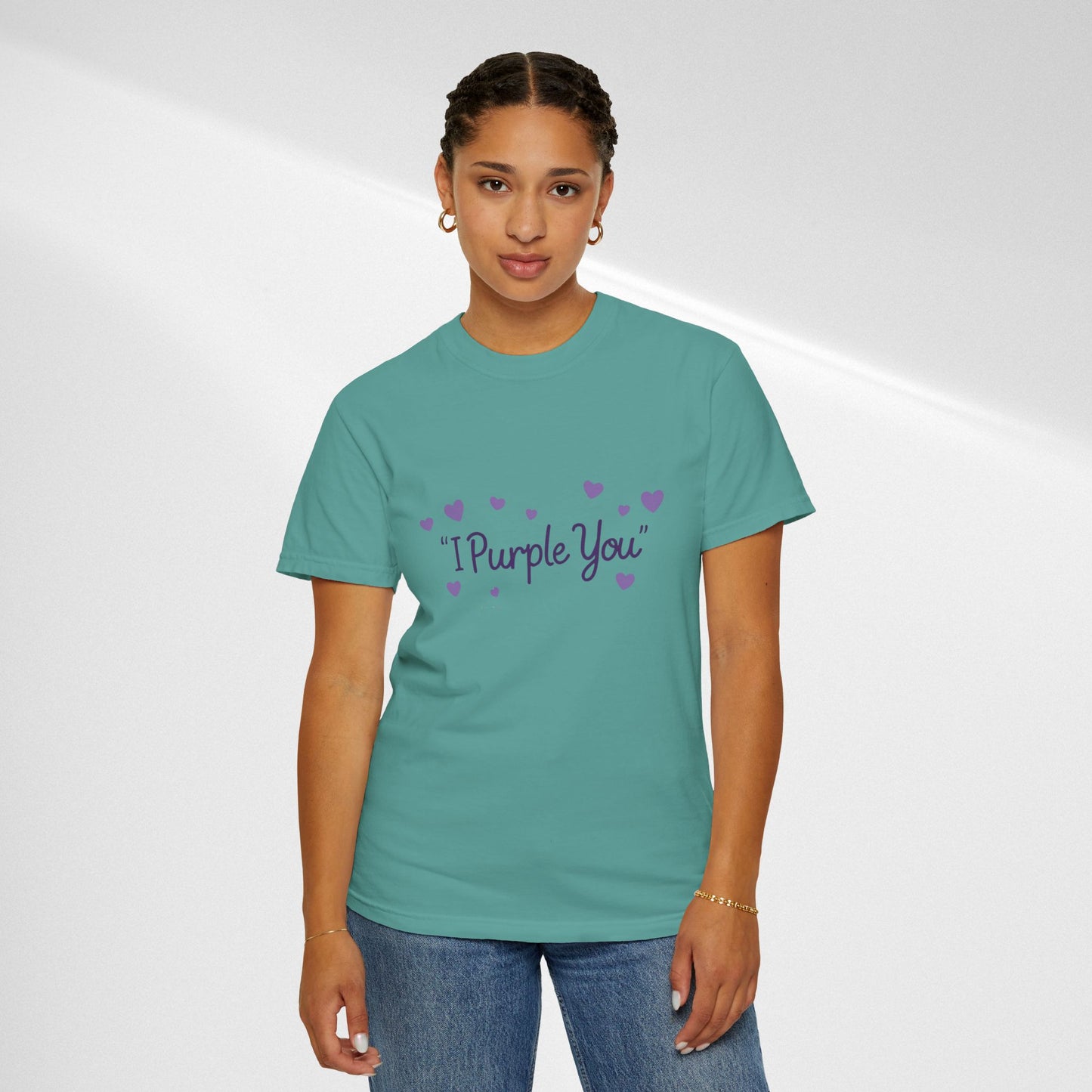 I Purple You T-Shirt — Cute Purple Hearts Valentine Tee