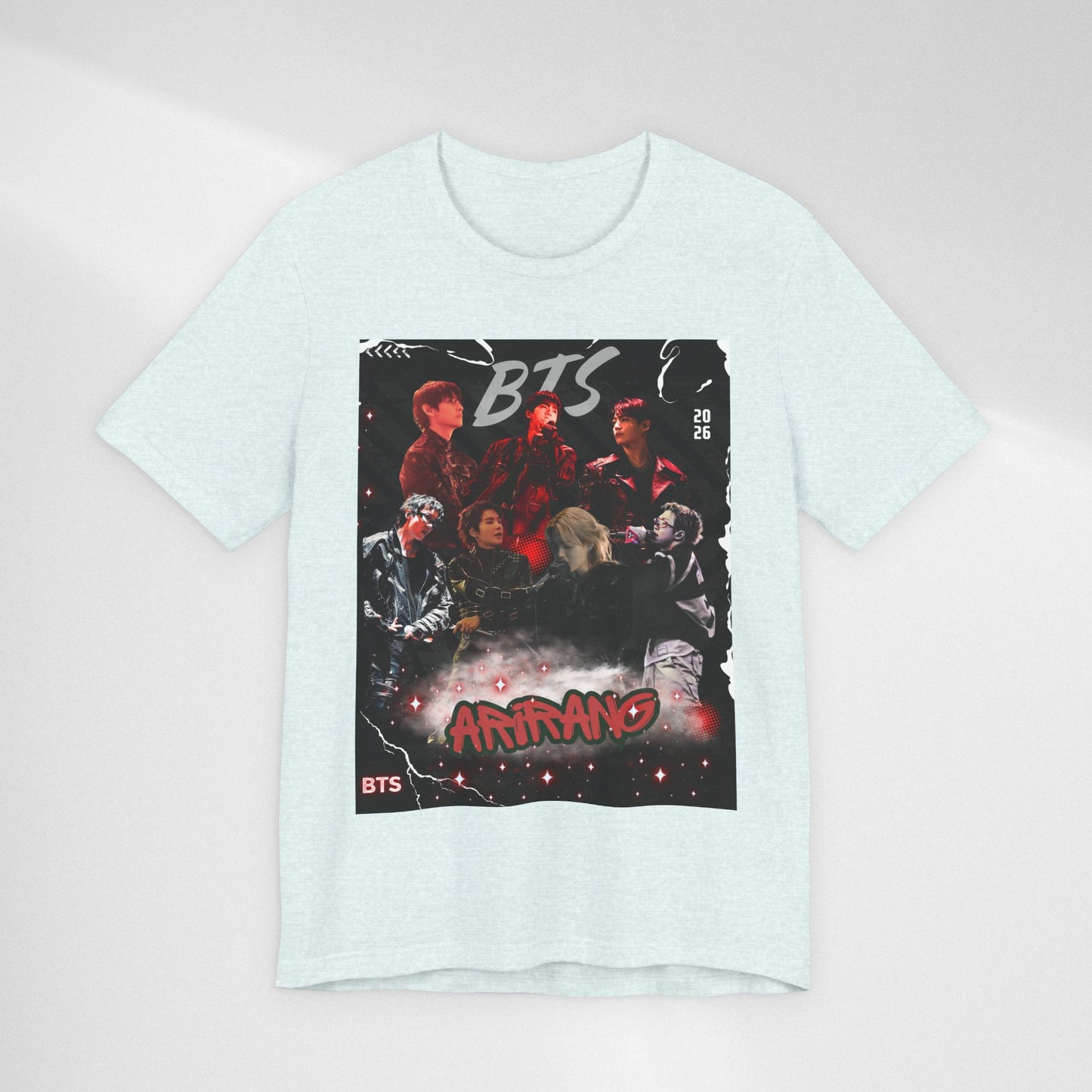 BTS ARIRANG Band Graphic Tee — 'BTS ARMY' Retro Concert Poster Shirt