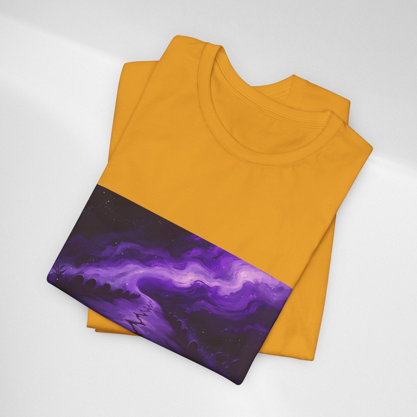 You Never Walk Alone Tee — Purple Night Stairway Graphic T‑Shirt
