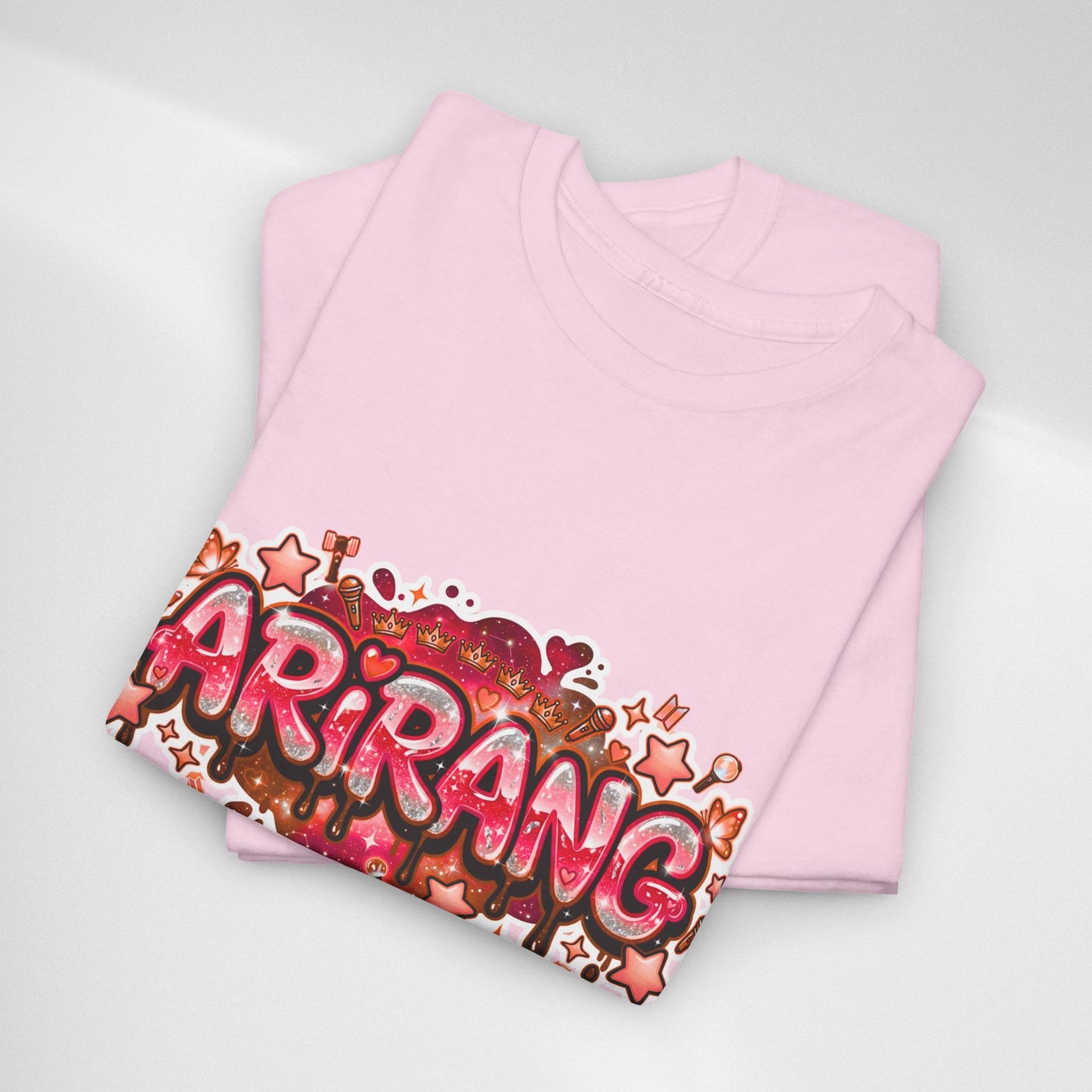 BTS Arirang Floral Graphic Tee - Korean Music Tribute Shirt