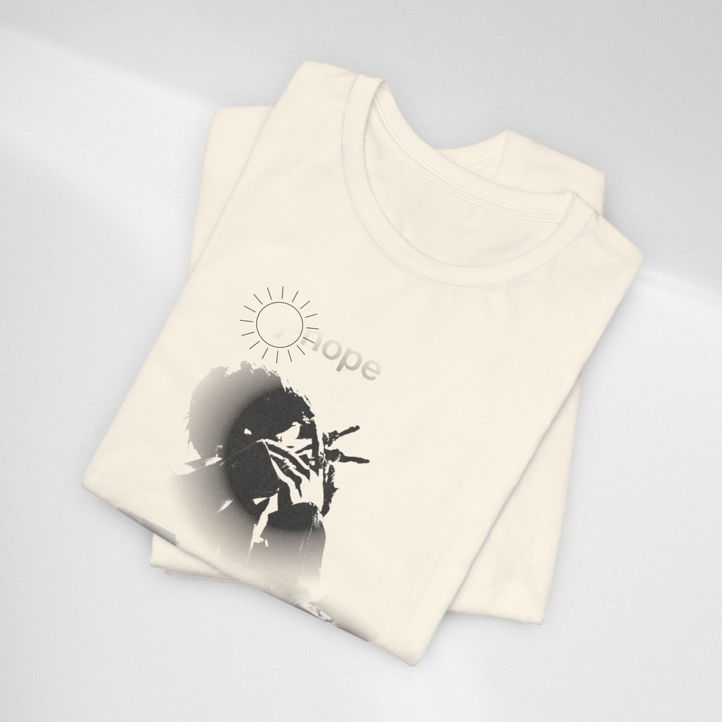 J hope Graphic Tee — Moody Monochrome Portraits