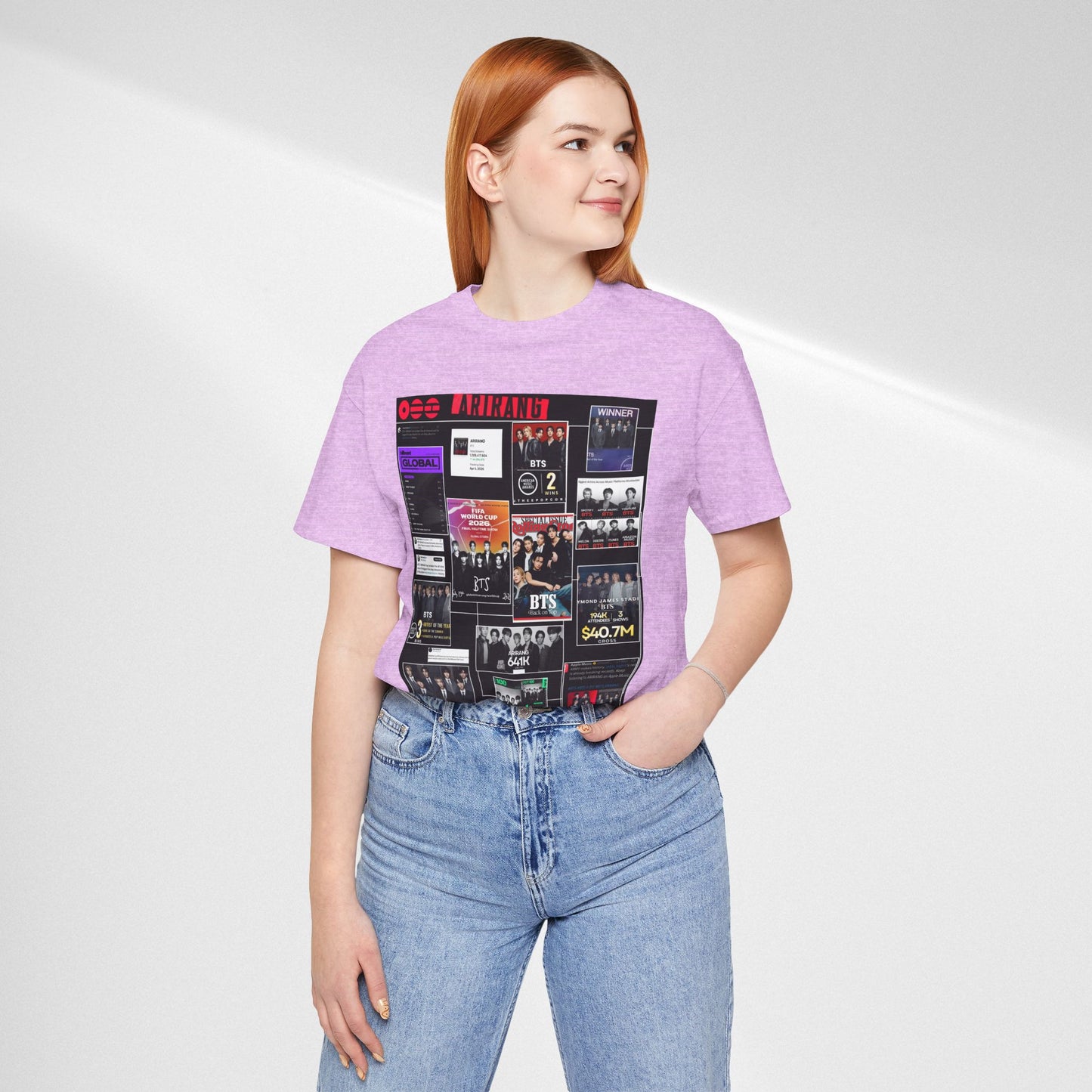 BTS  ARIRANG Collage Graphic Tee — K‑Pop Fan Tribute Shirt