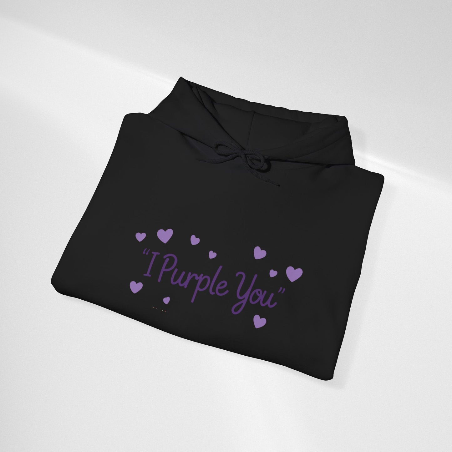 I Purple You Hoodie — Cute Purple Heart Love Pullover