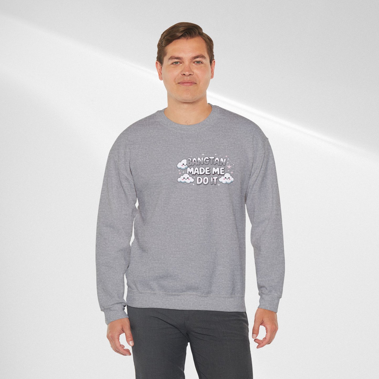Crewneck Sweatshirt — "Bangtan Made Me Do It" K-Pop BTS Fan Pullover