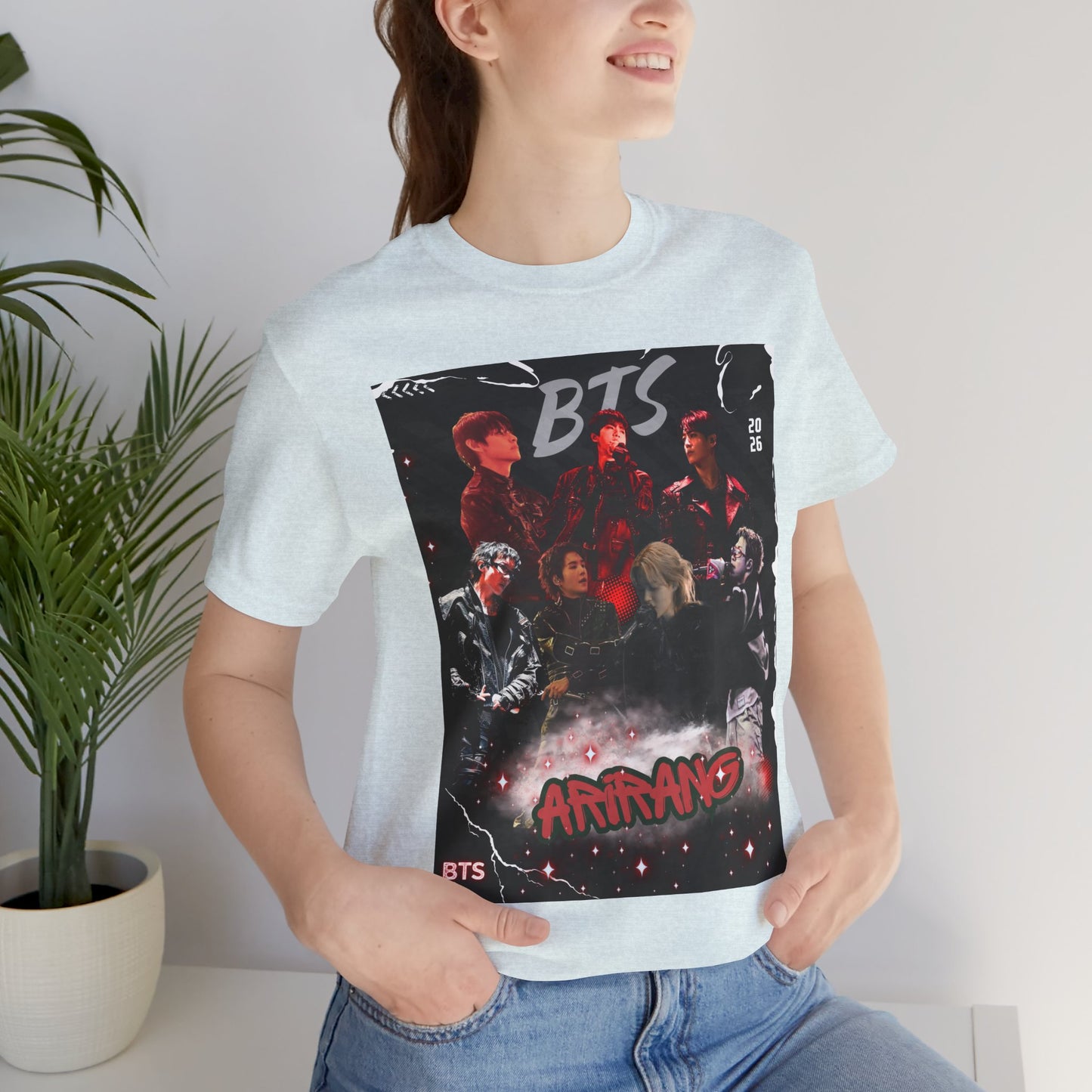 BTS ARIRANG Band Graphic Tee — 'BTS ARMY' Retro Concert Poster Shirt