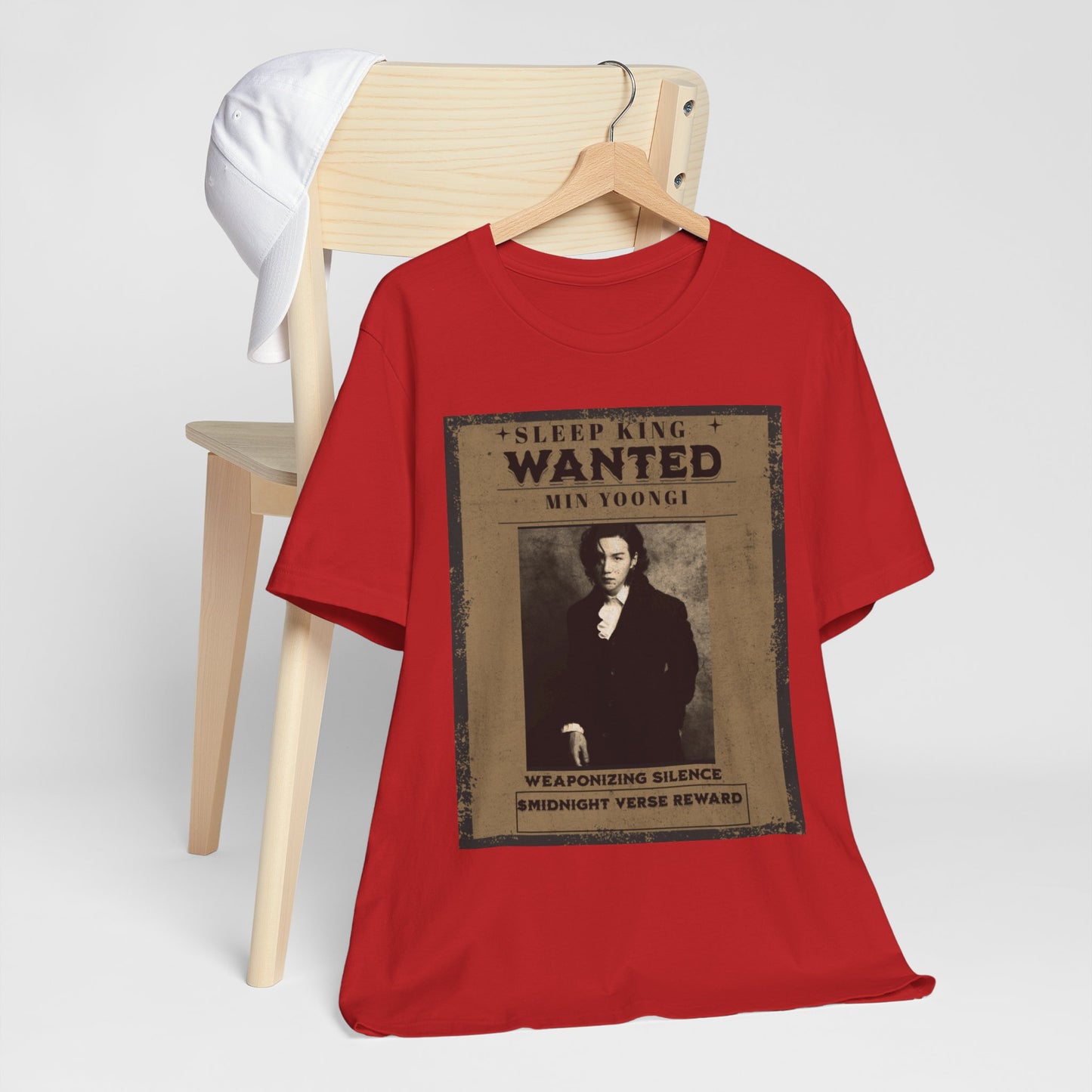 Sleep King Wanted Tee — Vintage 'Min Yoongi' Poster Shirt