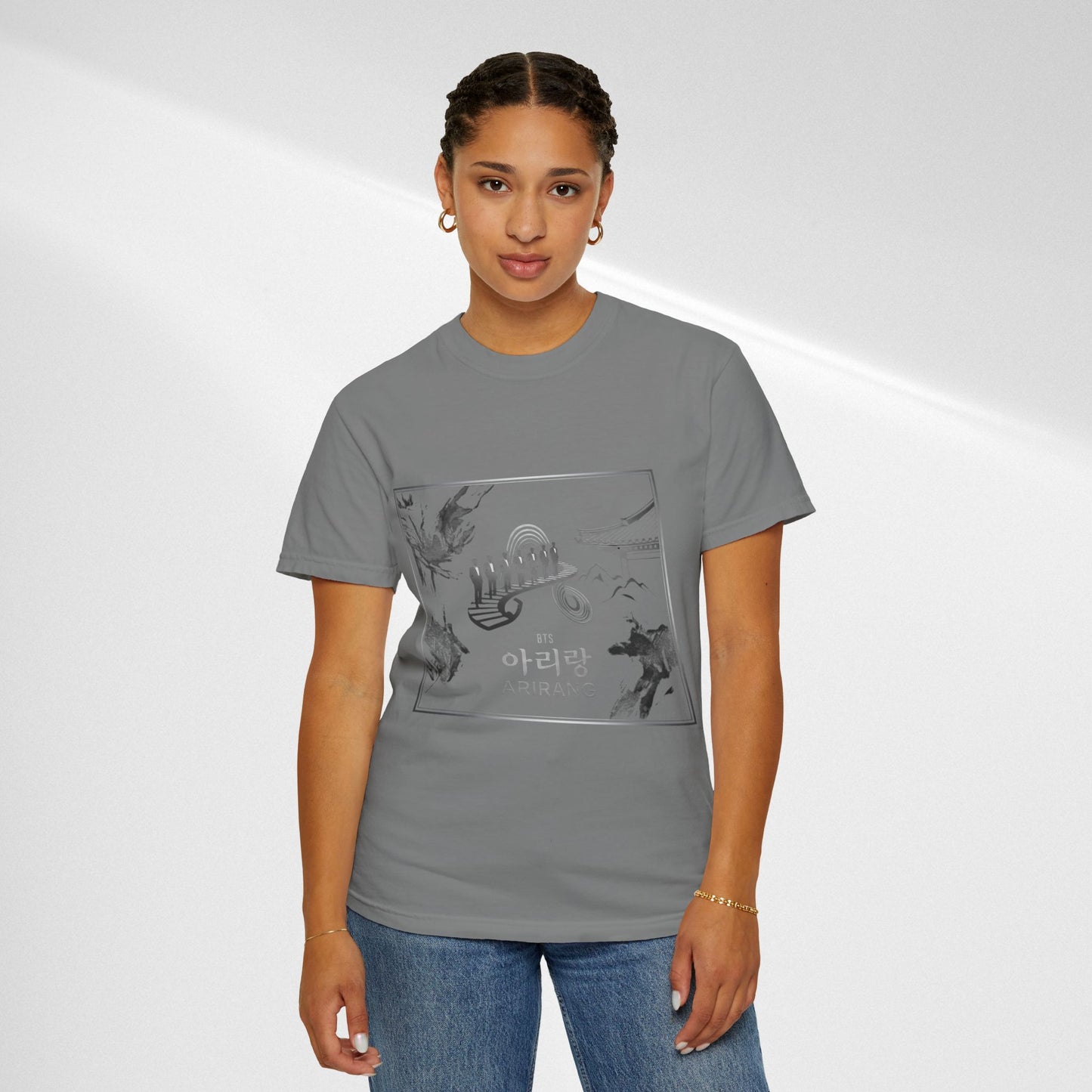 BTS Arirang Graphic T-Shirt — Korean Folklore Illustration Tee