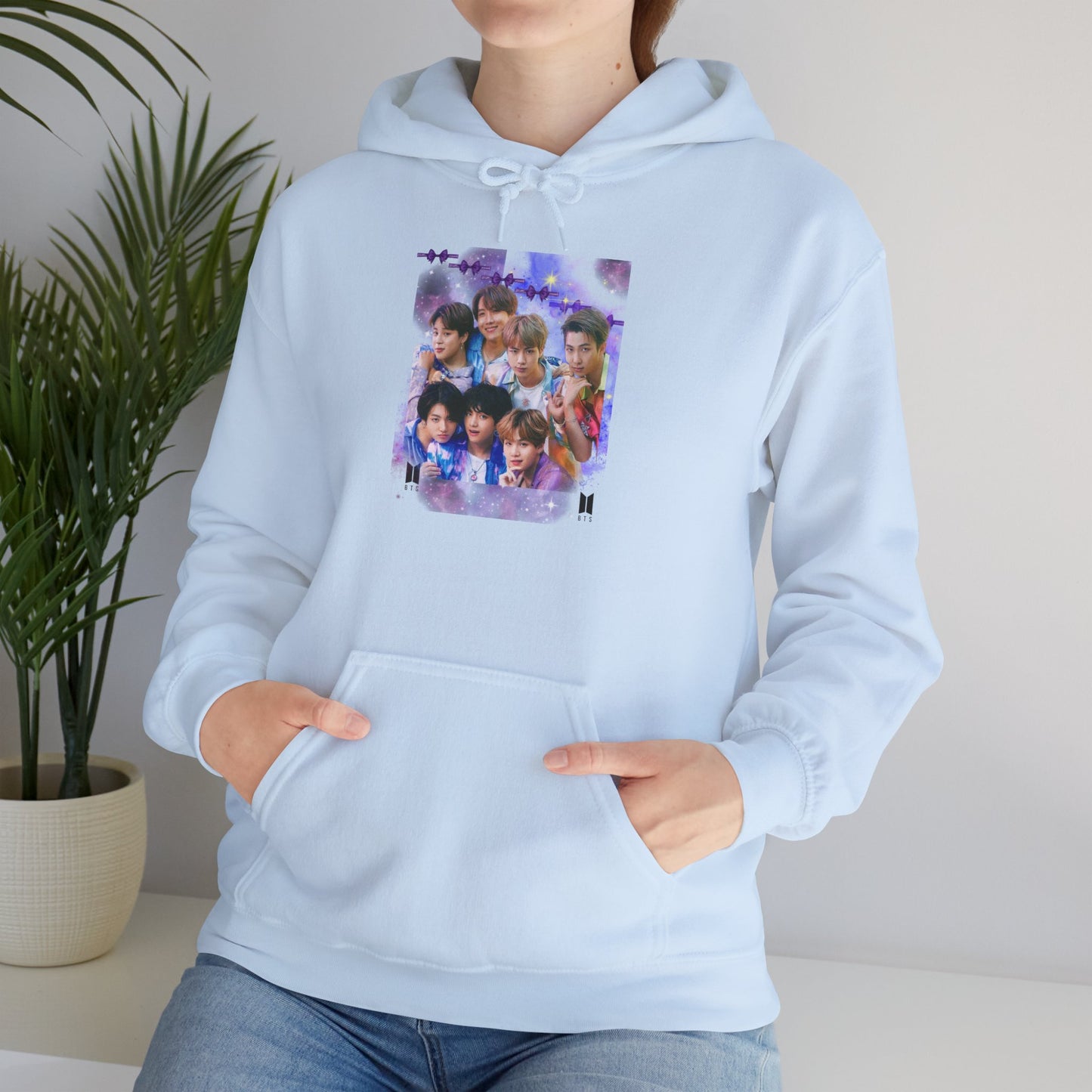 BTS Hoodie — Purple Collage Photo Graphic Hoodie