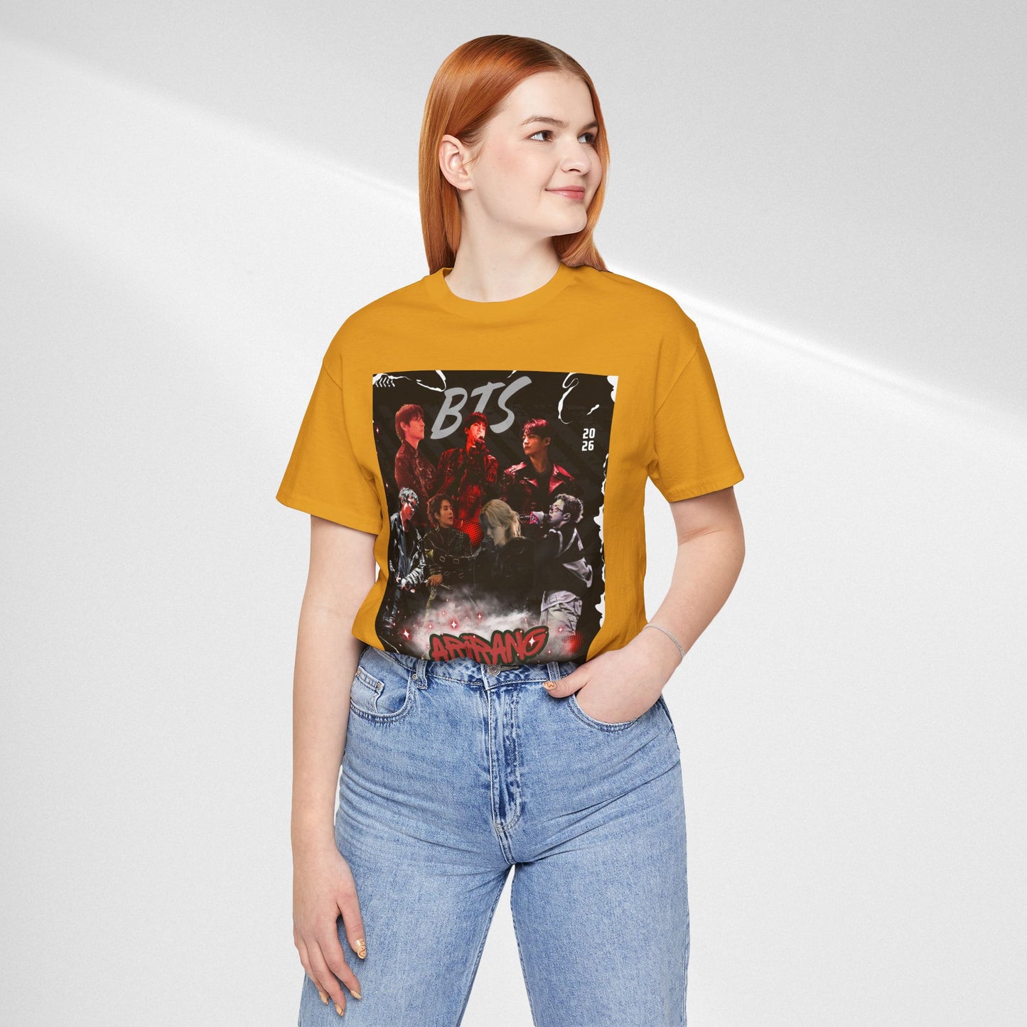 BTS ARIRANG Band Graphic Tee — 'BTS ARMY' Retro Concert Poster Shirt