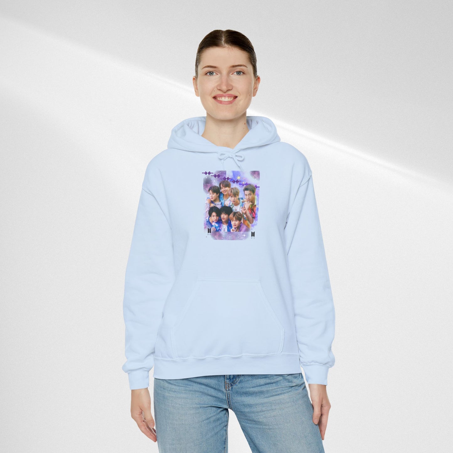 BTS Hoodie — Purple Collage Photo Graphic Hoodie