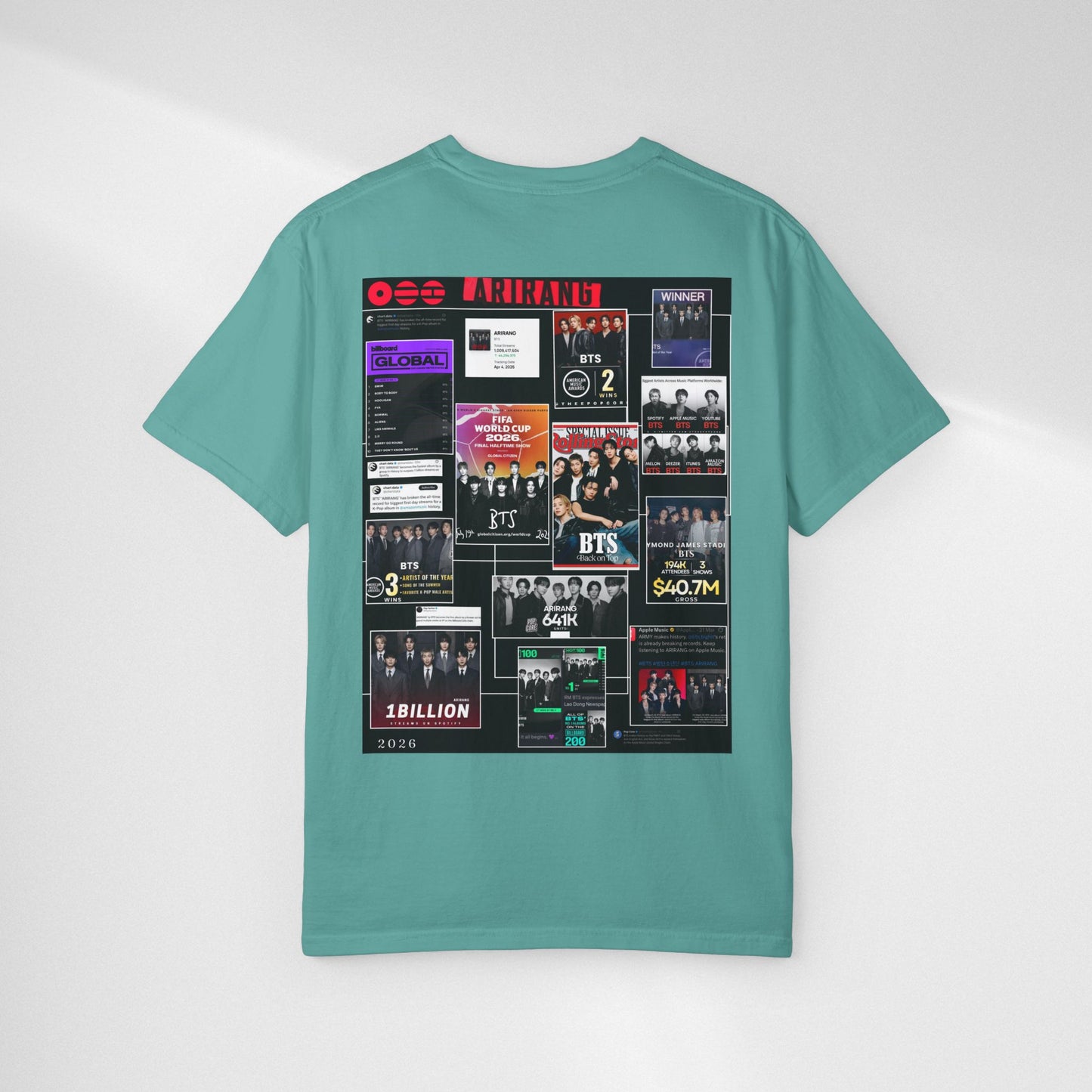 BTS  ARIRANG Collage Graphic T-Shirt — K-Pop Fan Tribute Tee