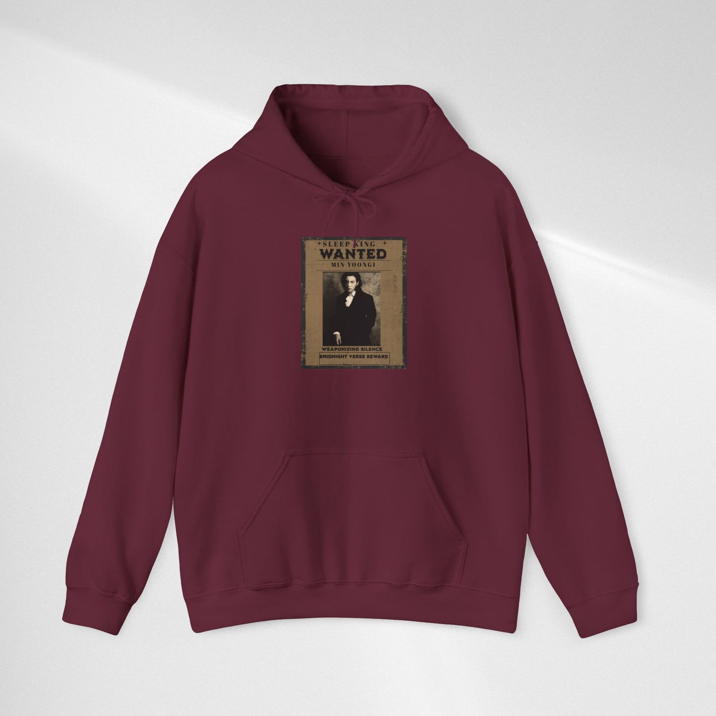Suga Wanted Poster Hoodie — Vintage 'Wanted' Photo Sweatshirt
