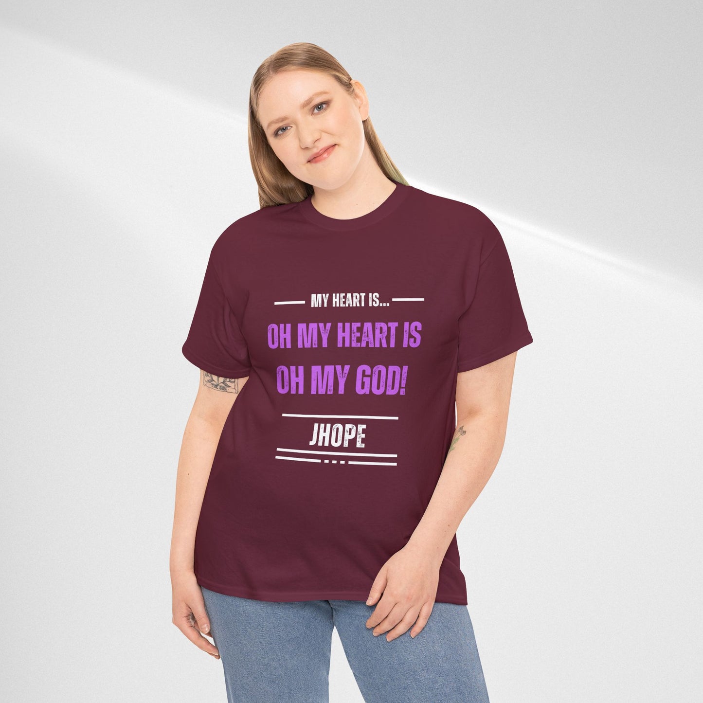 Graphic Tee — "Oh My Heart Is Oh My God!" J-Hope Fan Shirt