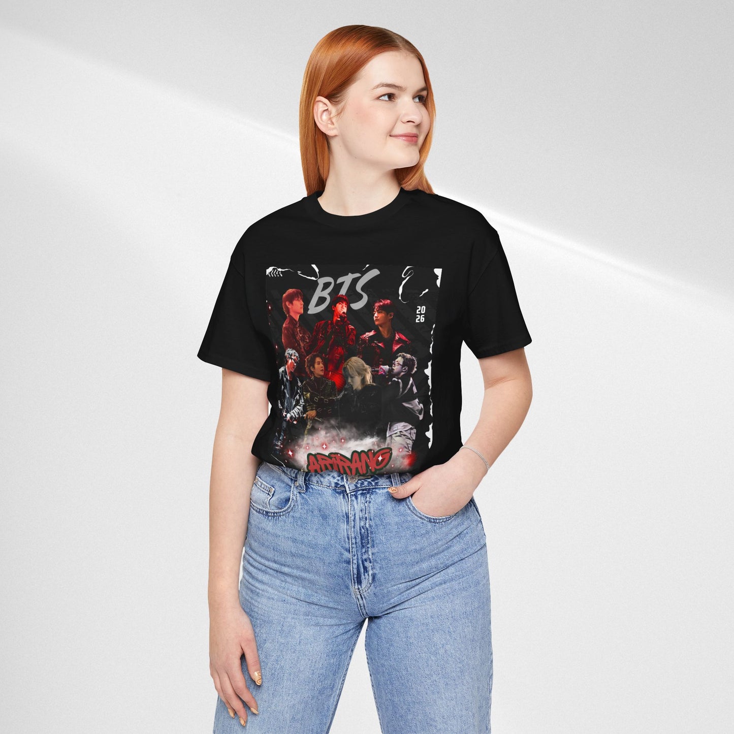BTS ARIRANG Band Graphic Tee — 'BTS ARMY' Retro Concert Poster Shirt