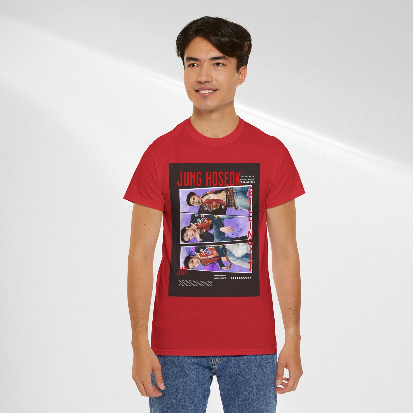 Jung Hoseok Photo Collage Tee — Retro K-Pop Fan Shirt