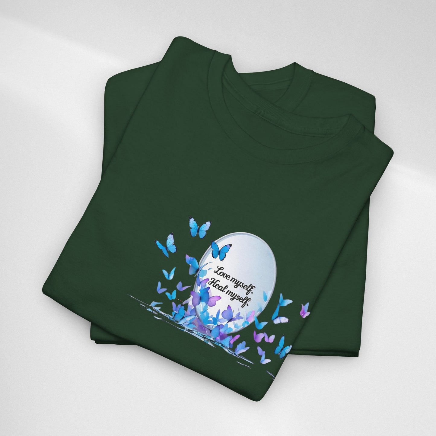 Butterfly Moon T-Shirt — "Strength Through Change" Inspirational Tee