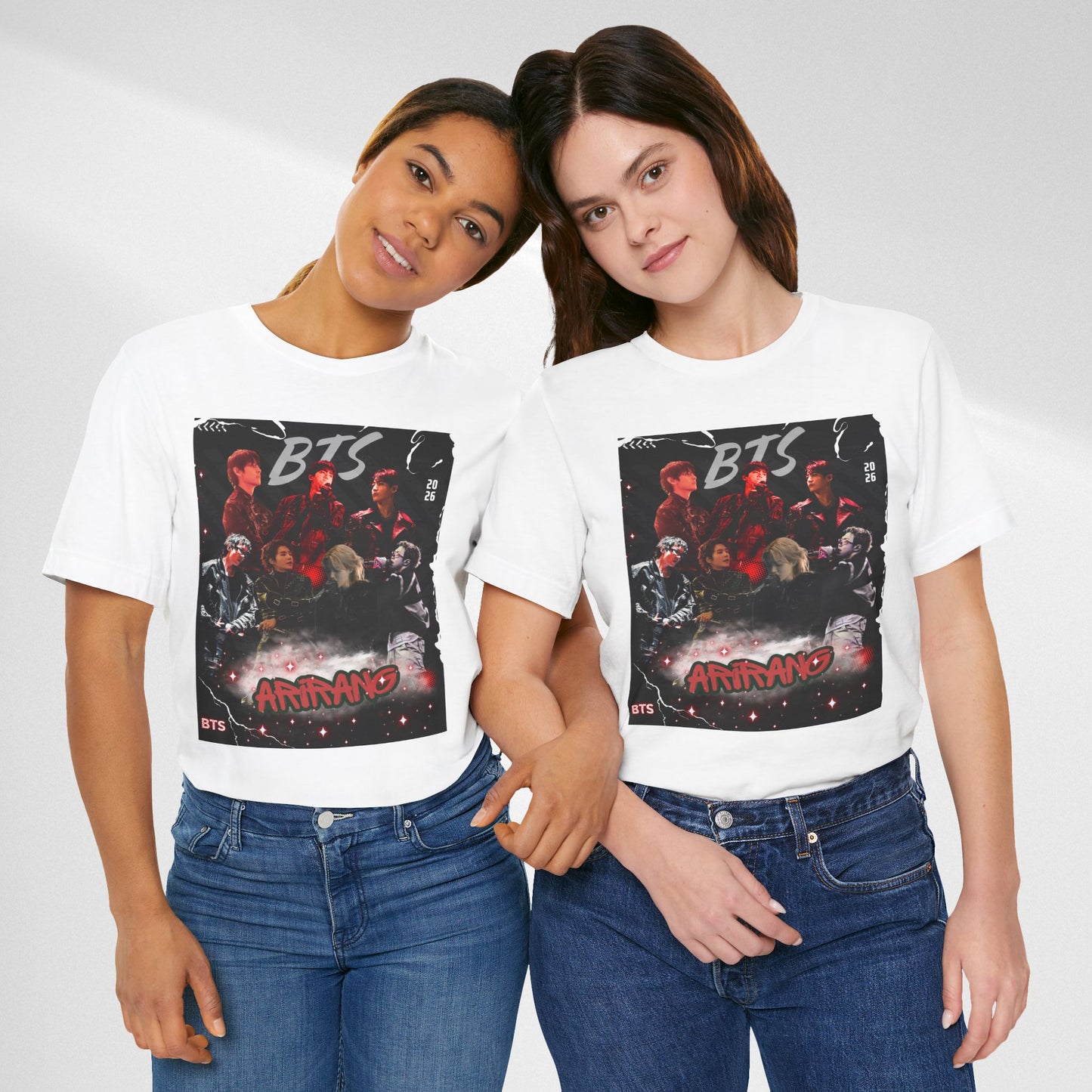 BTS ARIRANG Band Graphic Tee — 'BTS ARMY' Retro Concert Poster Shirt