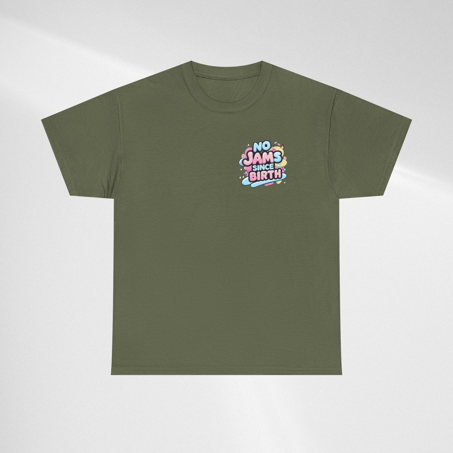 No Jams Since Birth T-Shirt — Cute Pastel Graphic Tee