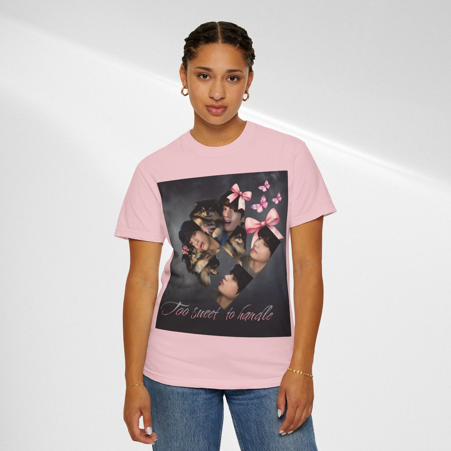 V Too Sweet to Handle T-Shirt — Cute Vintage Photo Collage Tee