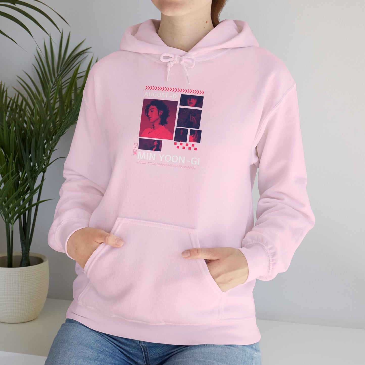 Min Yoon-gi Photo Grid Hoodie — K-Pop Retro Tour Aesthetic