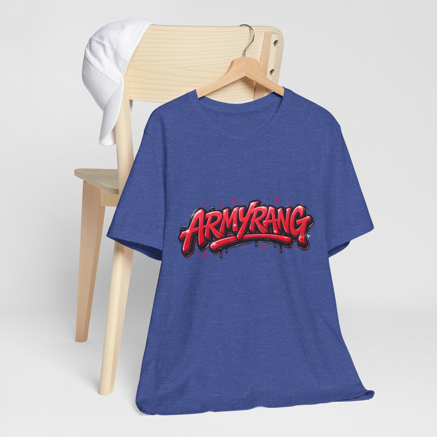 BTS T-Shirt — 'ARMYRANG' Red Graffiti Logo Tee