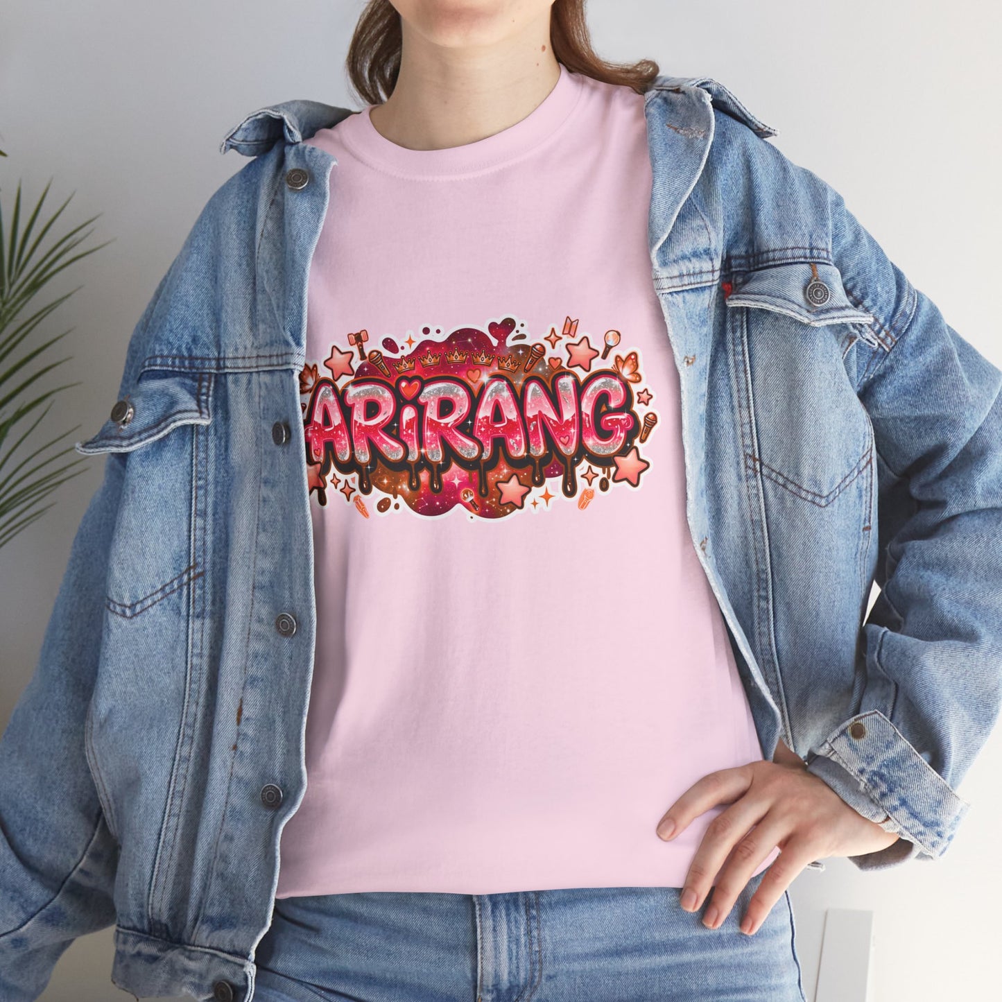 BTS Arirang Floral Graphic Tee - Korean Music Tribute Shirt