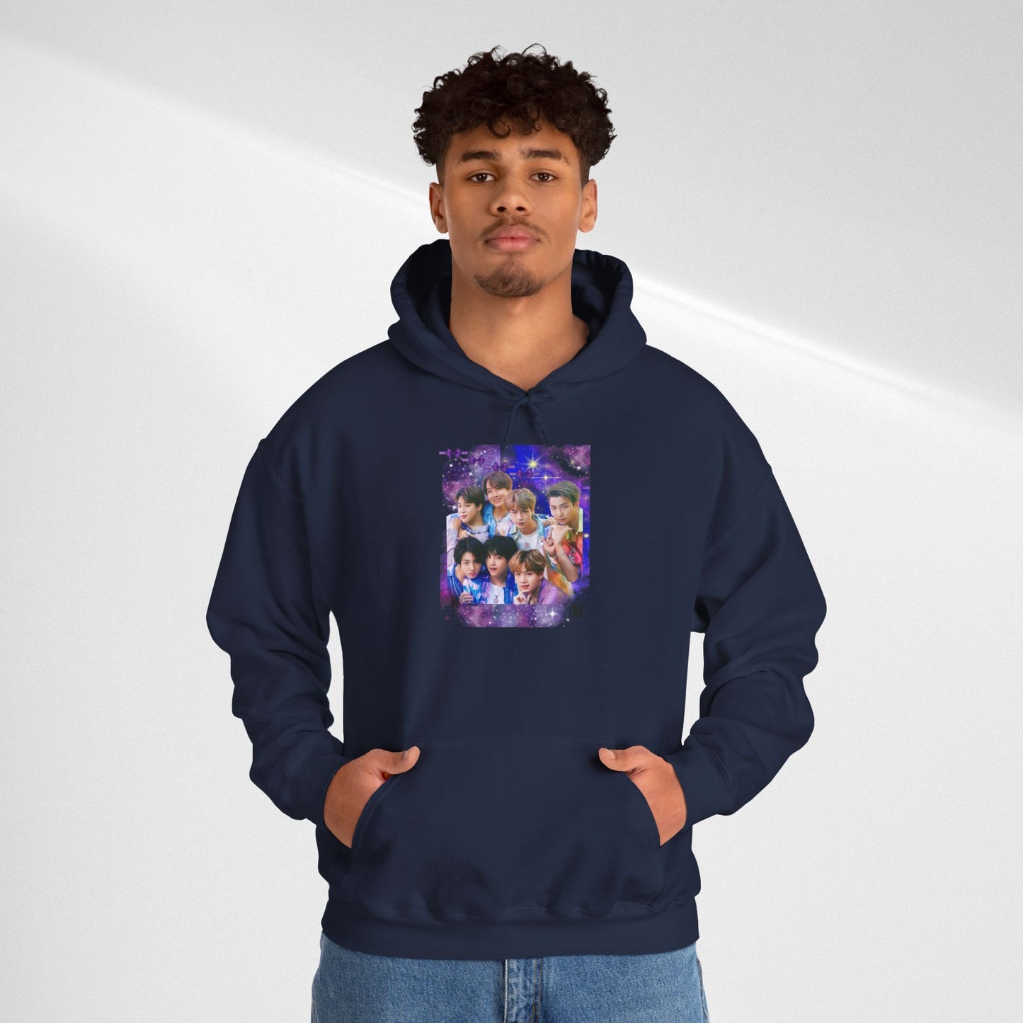BTS Hoodie — Purple Collage Photo Graphic Hoodie