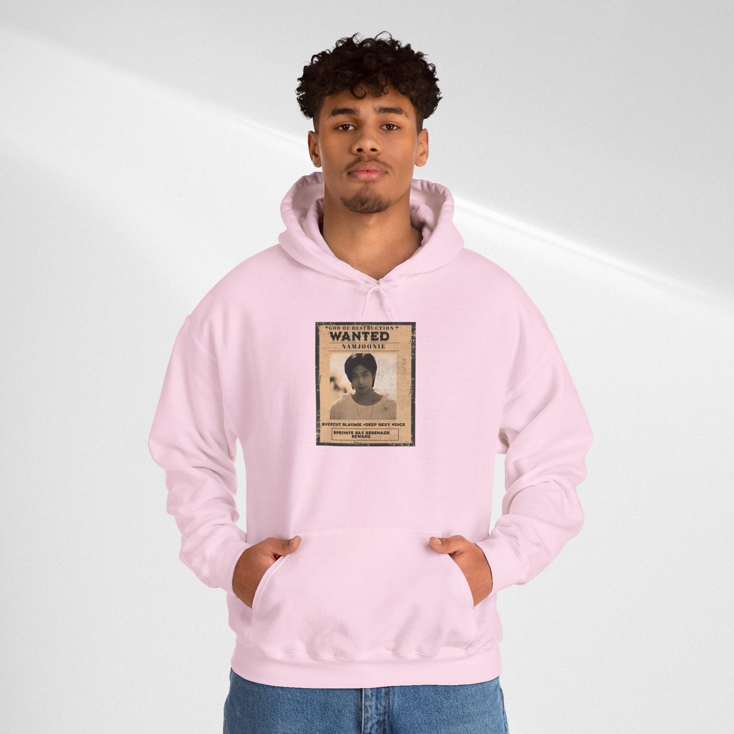 Hoodie - Vintage Namjoon 'WANTED' Poster Graphic Pullover