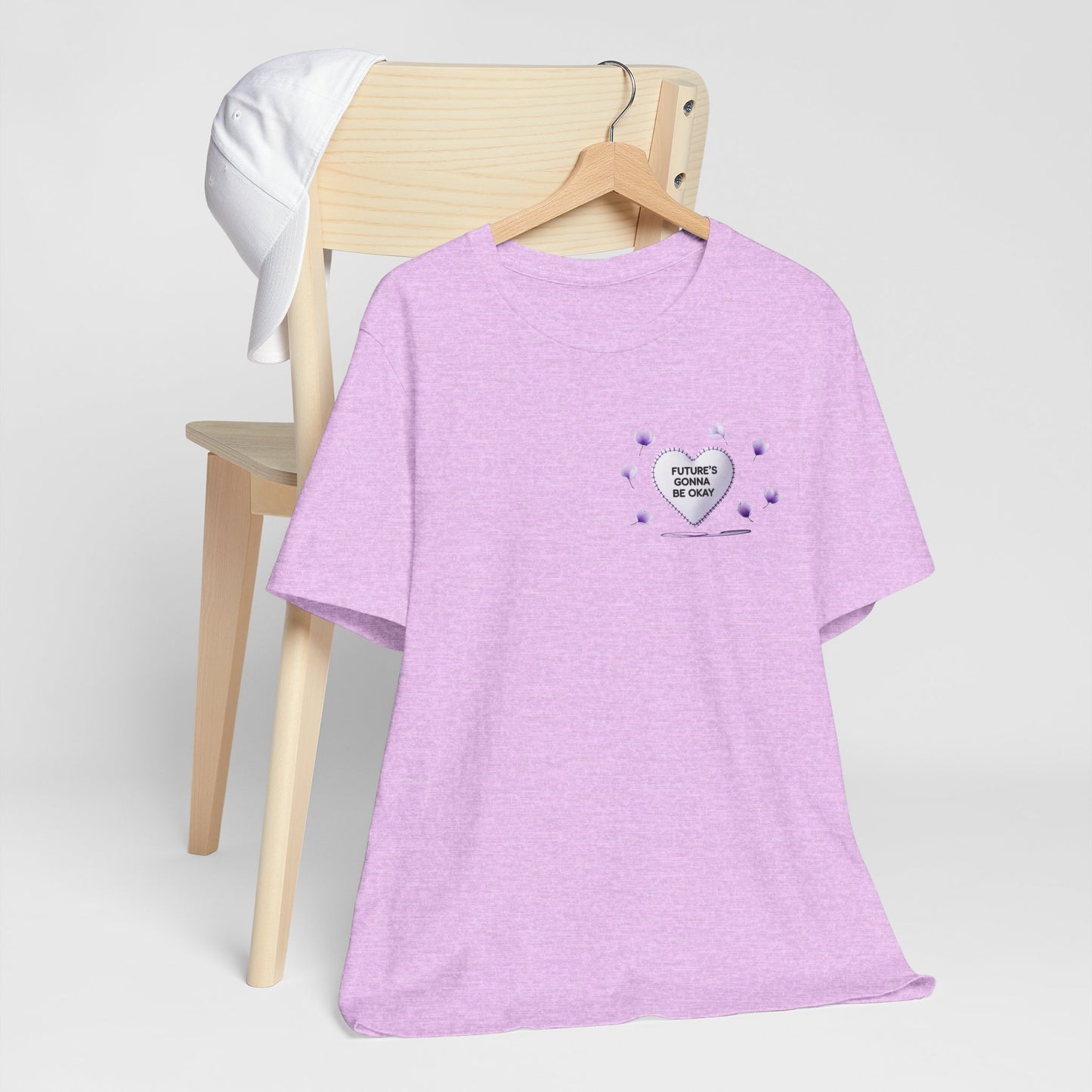 Future's Gonna Be Okay T-Shirt — Purple Heart Positive Graphic Tee
