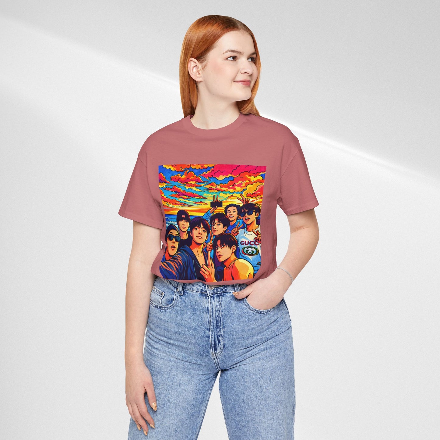 BTS Vibrant Sunset Group Portrait Tee
