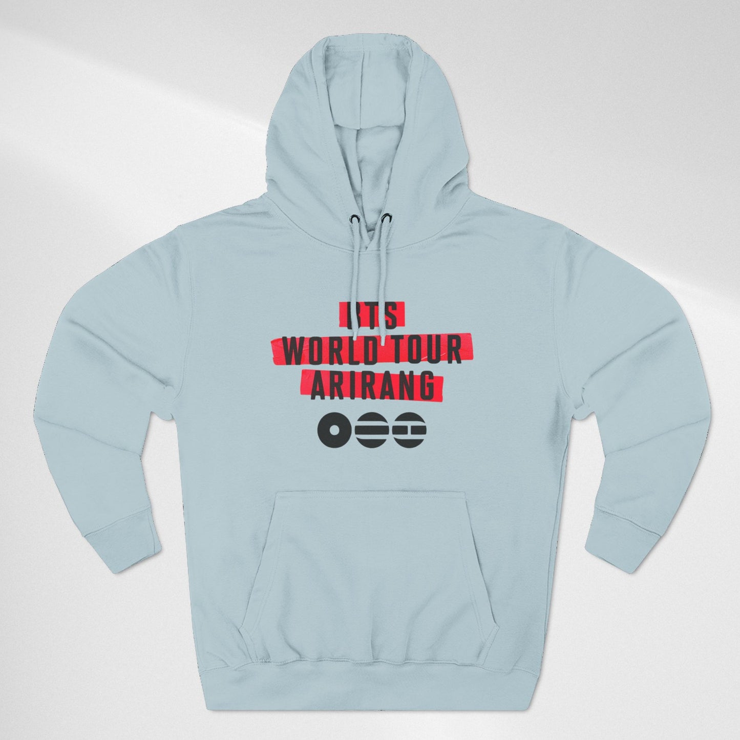 BTS World Tour Hoodie — 'Arirang' Fleece Pullover with Tour Dates