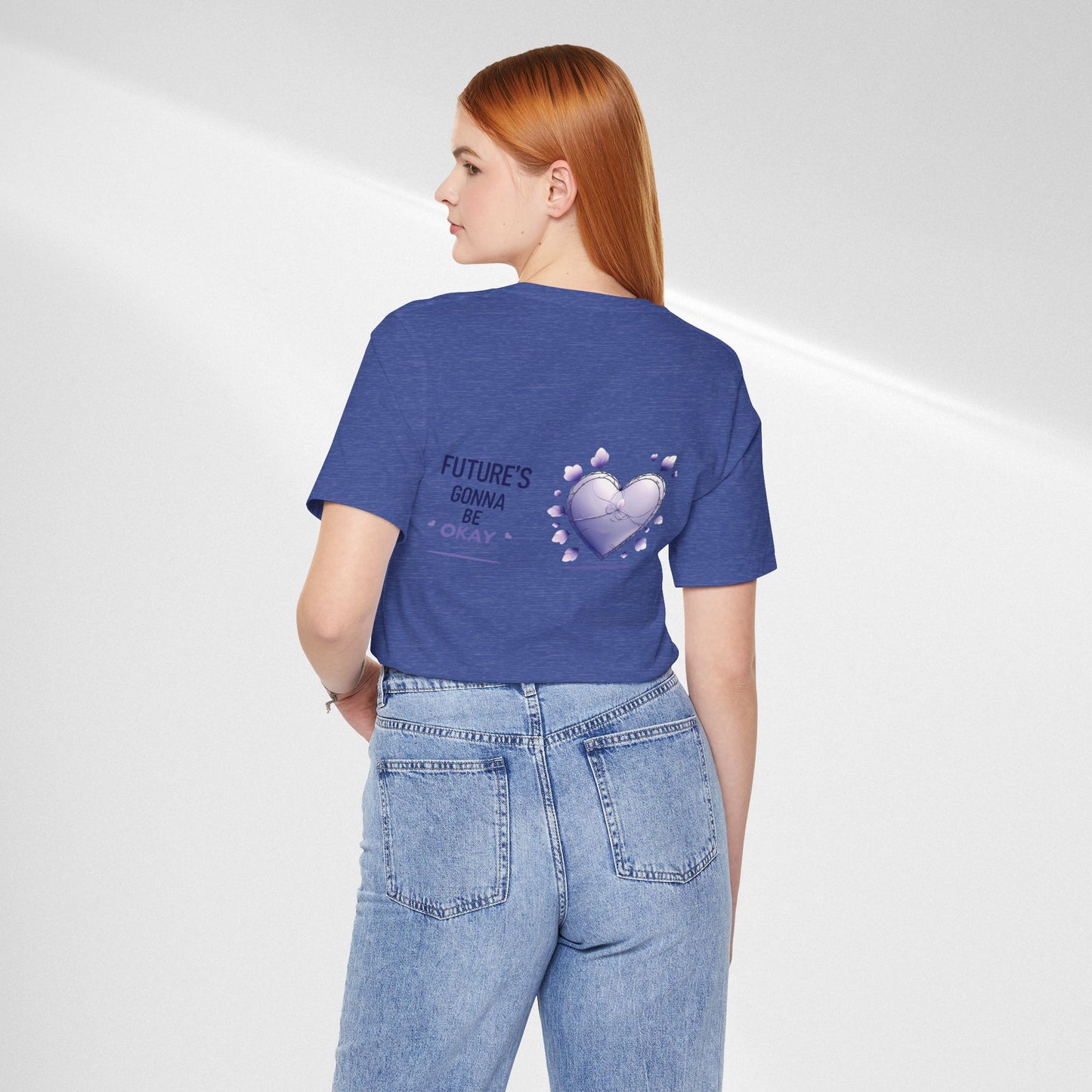 Future's Gonna Be Okay T-Shirt — Purple Heart Positive Graphic Tee