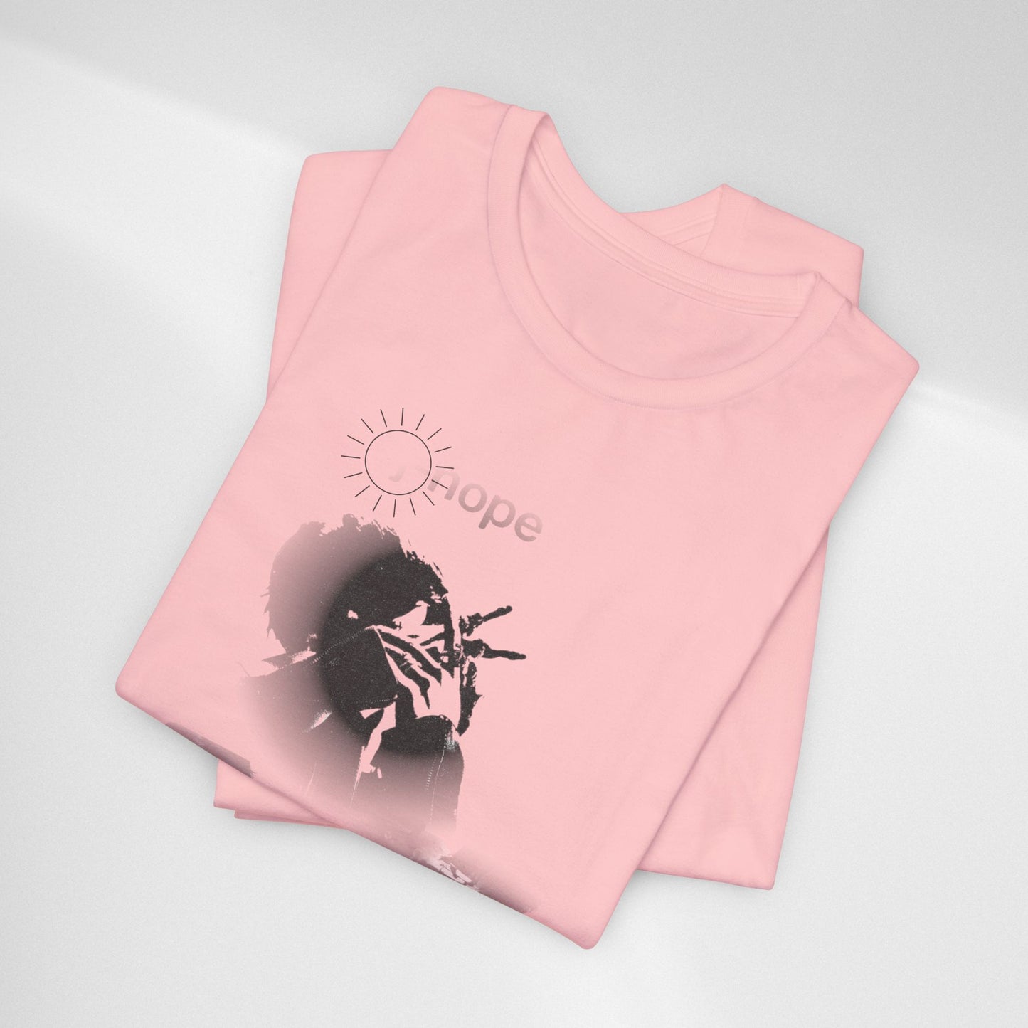 J hope Graphic Tee — Moody Monochrome Portraits