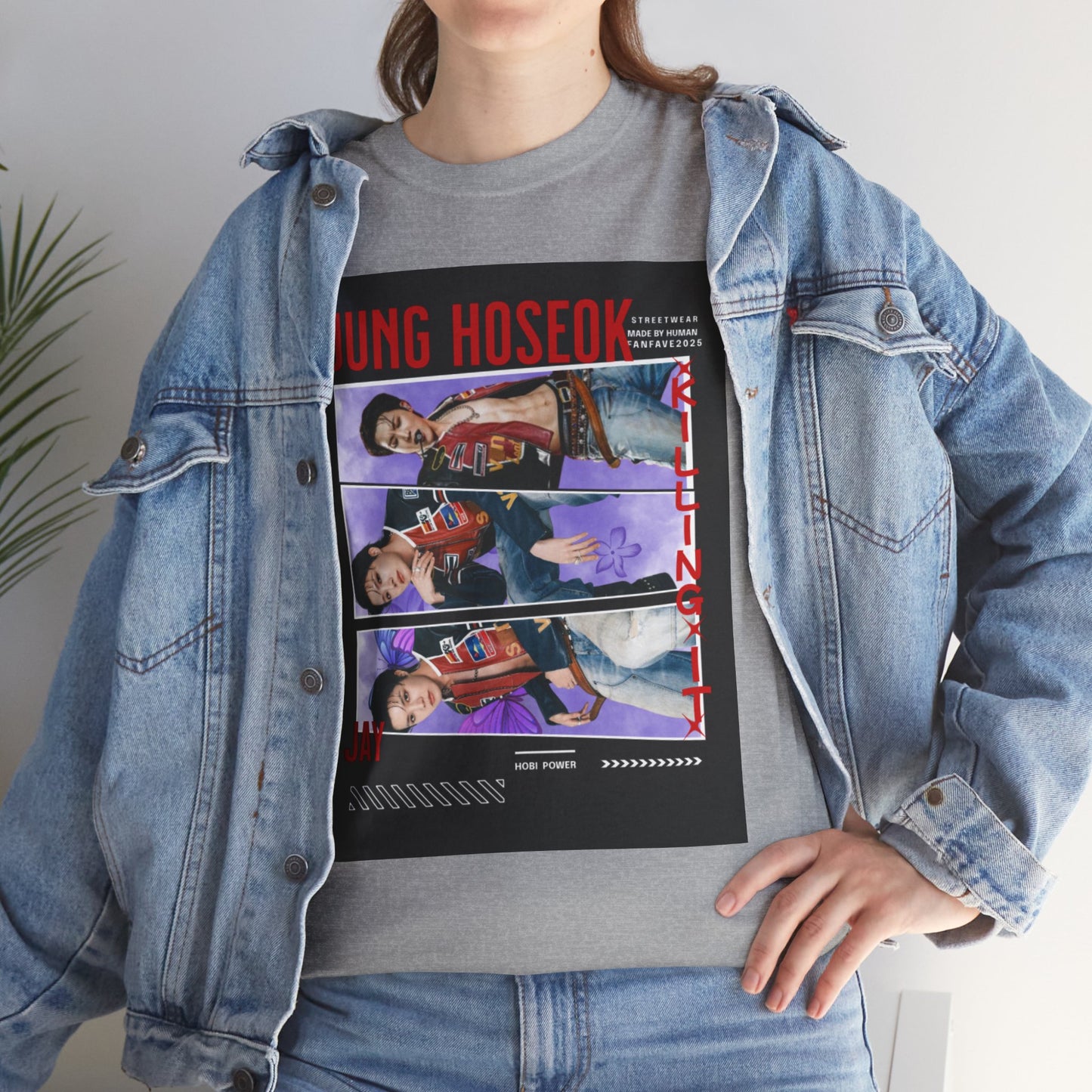 Jung Hoseok Photo Collage Tee — Retro K-Pop Fan Shirt