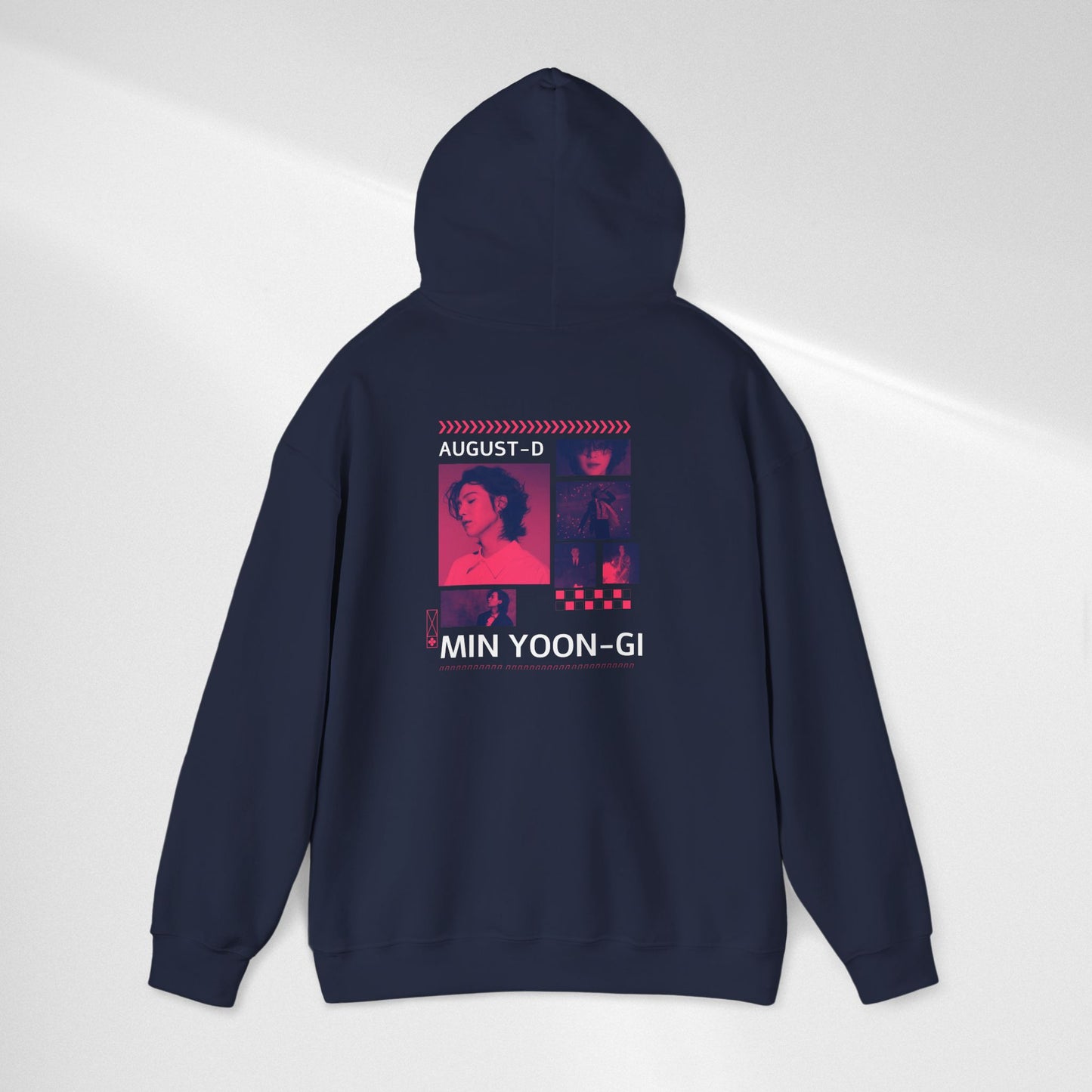 Min Yoon-gi Photo Grid Hoodie — K-Pop Retro Tour Aesthetic