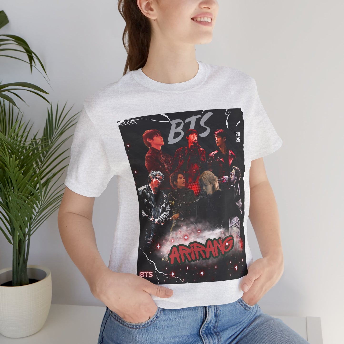 BTS ARIRANG Band Graphic Tee — 'BTS ARMY' Retro Concert Poster Shirt