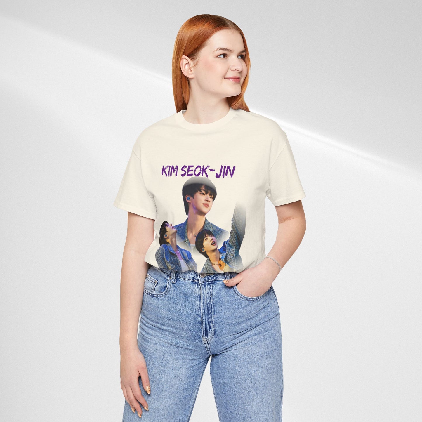 K-Pop Idol Photo Tee — 'Kim Seok-Jin' Graphic T-Shirt