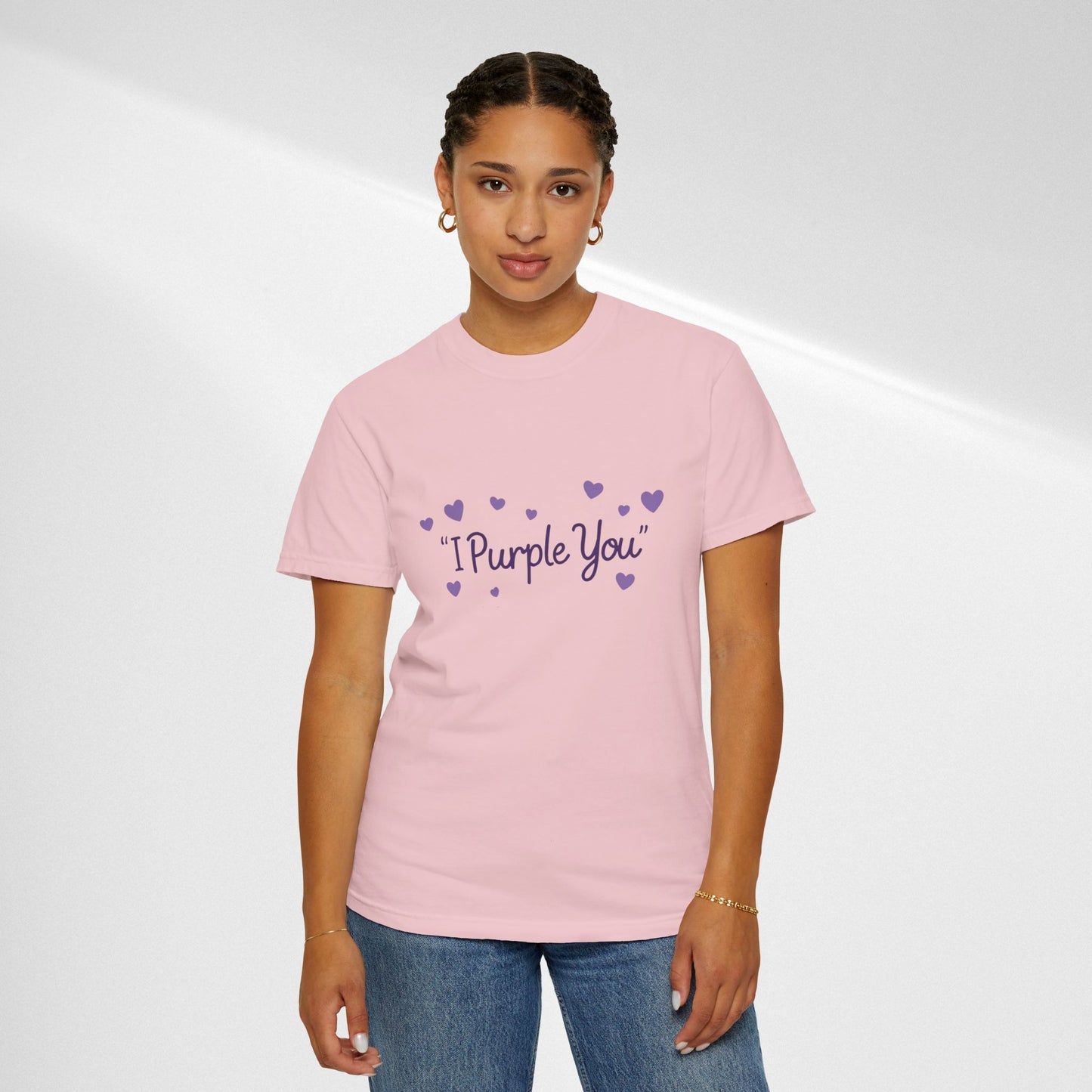 I Purple You T-Shirt — Cute Purple Hearts Valentine Tee