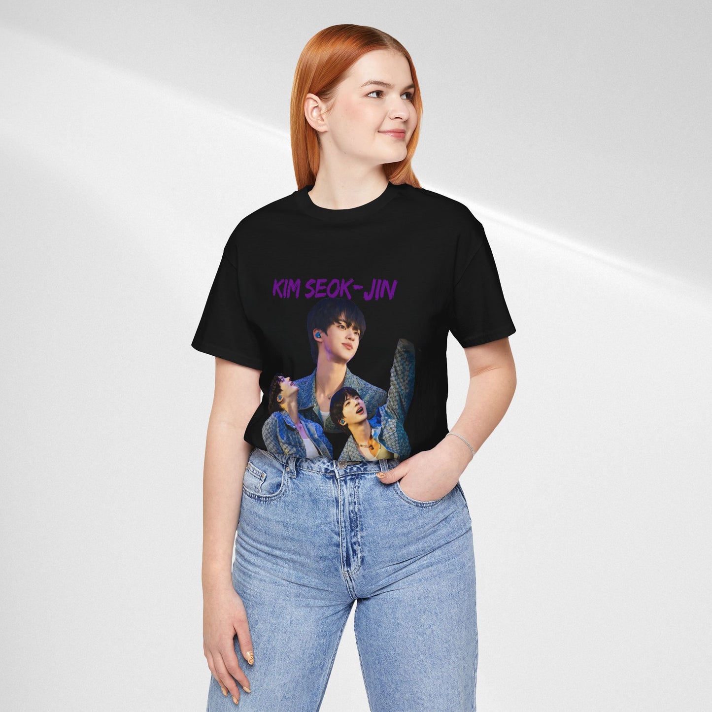 K-Pop Idol Photo Tee — 'Kim Seok-Jin' Graphic T-Shirt