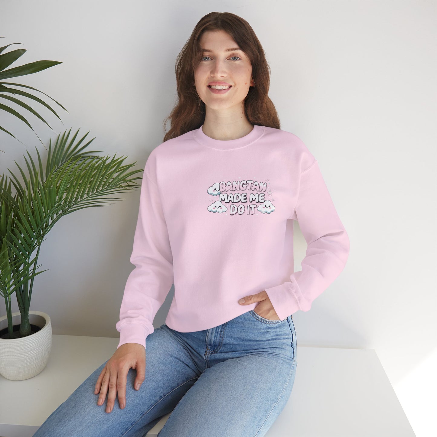 Crewneck Sweatshirt — "Bangtan Made Me Do It" K-Pop BTS Fan Pullover