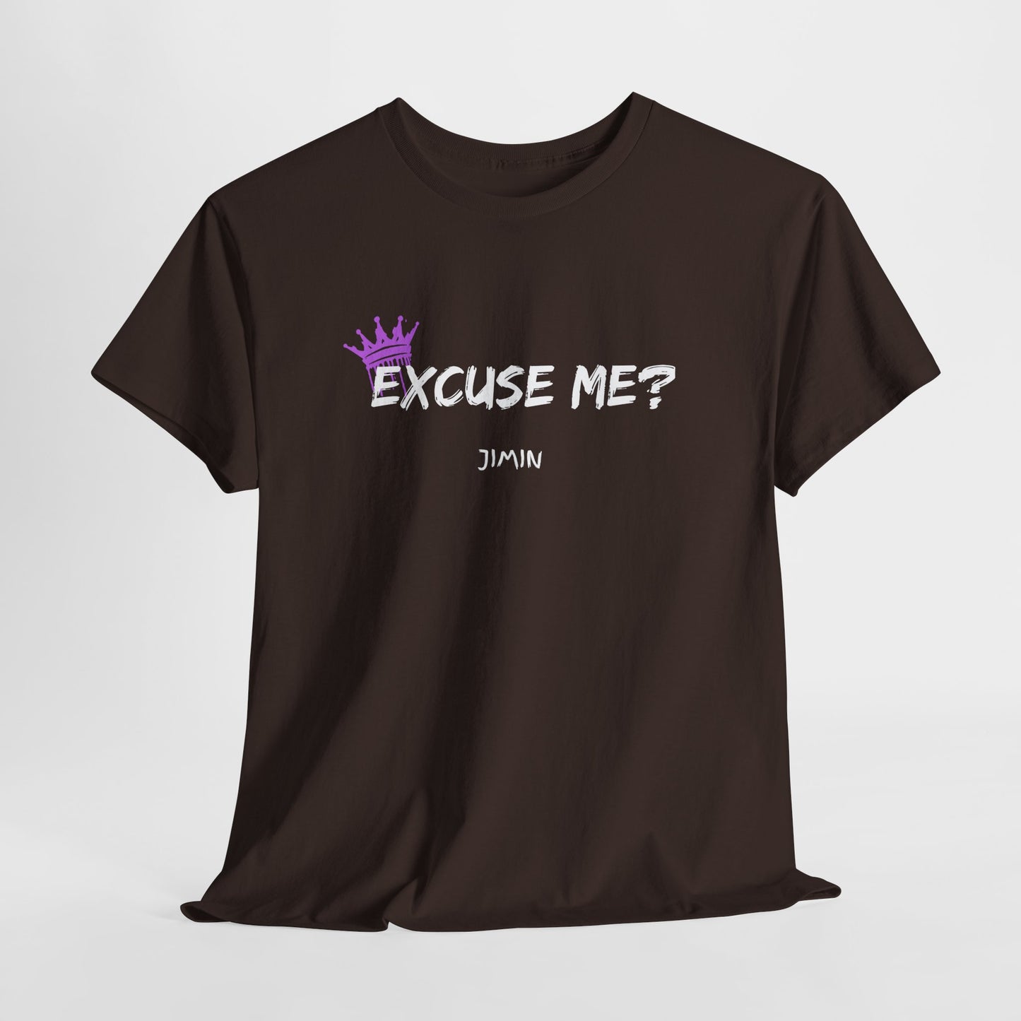 Excuse Me? Tee — Jimin Crown Graphic T‑Shirt
