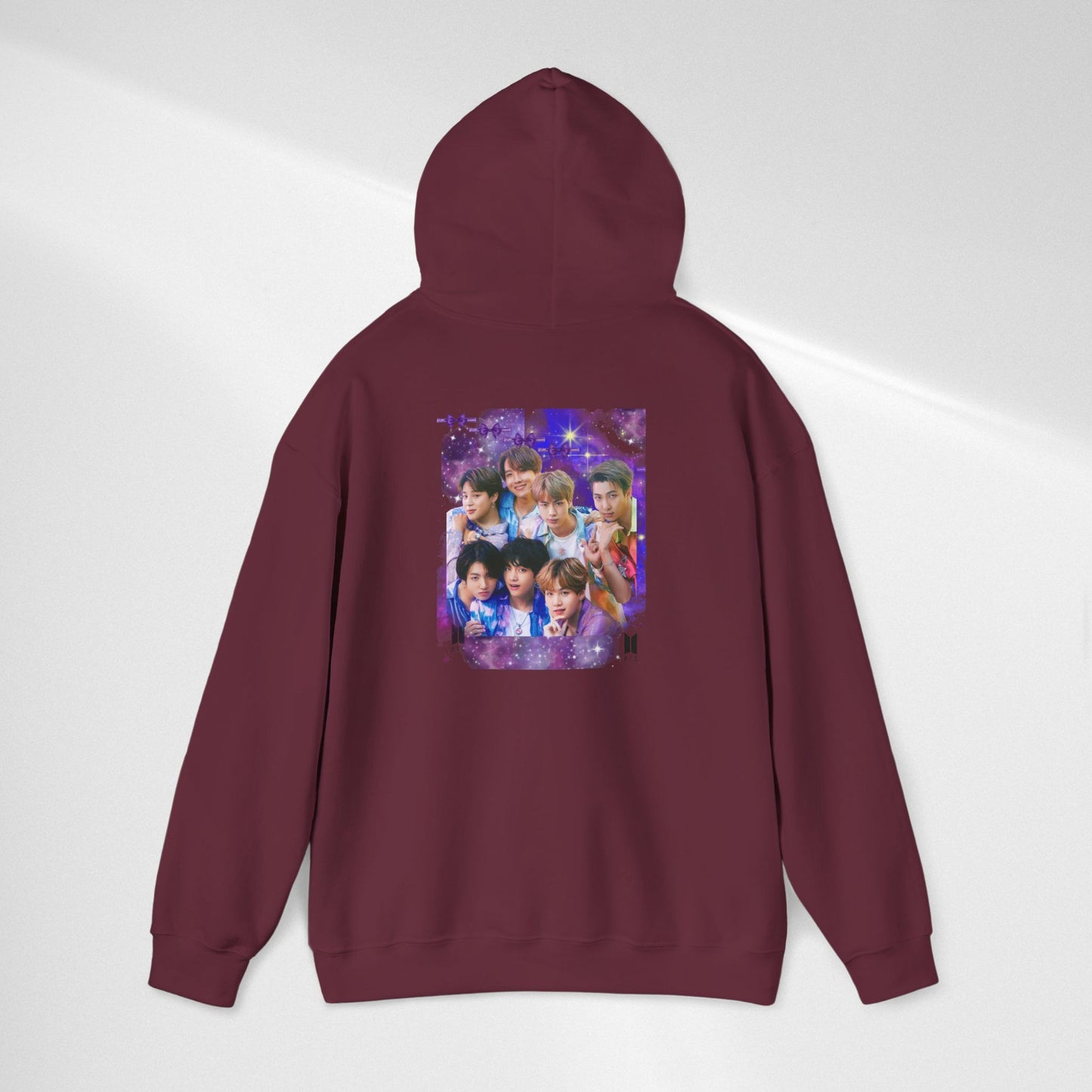 BTS Hoodie — Purple Collage Photo Graphic Hoodie