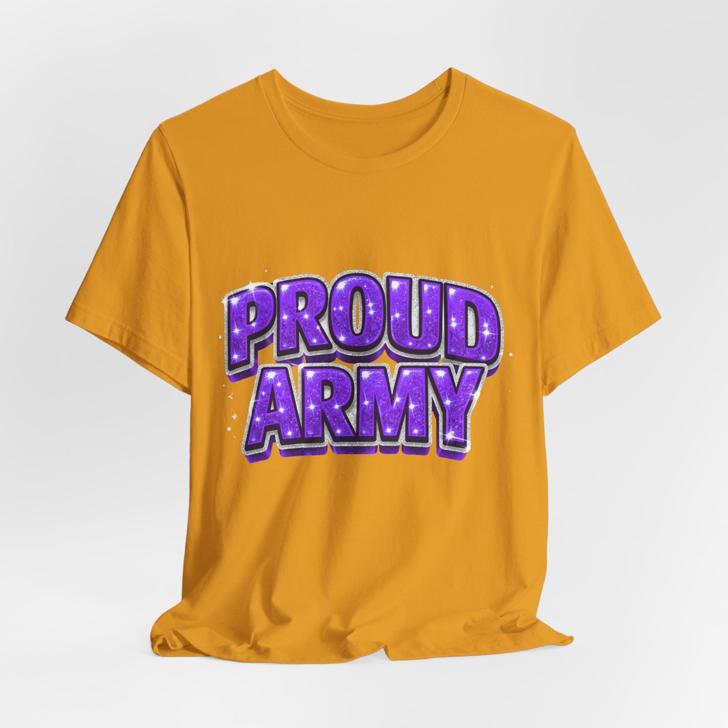 Proud Army T-Shirt — Bold Purple BTS Support Tee