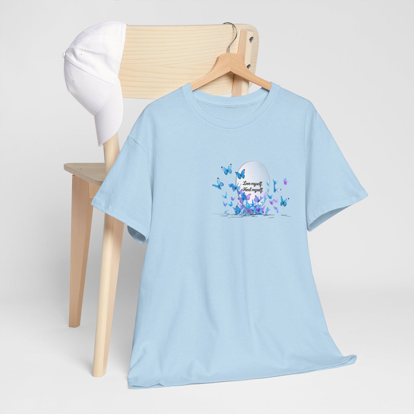Butterfly Moon T-Shirt — "Strength Through Change" Inspirational Tee