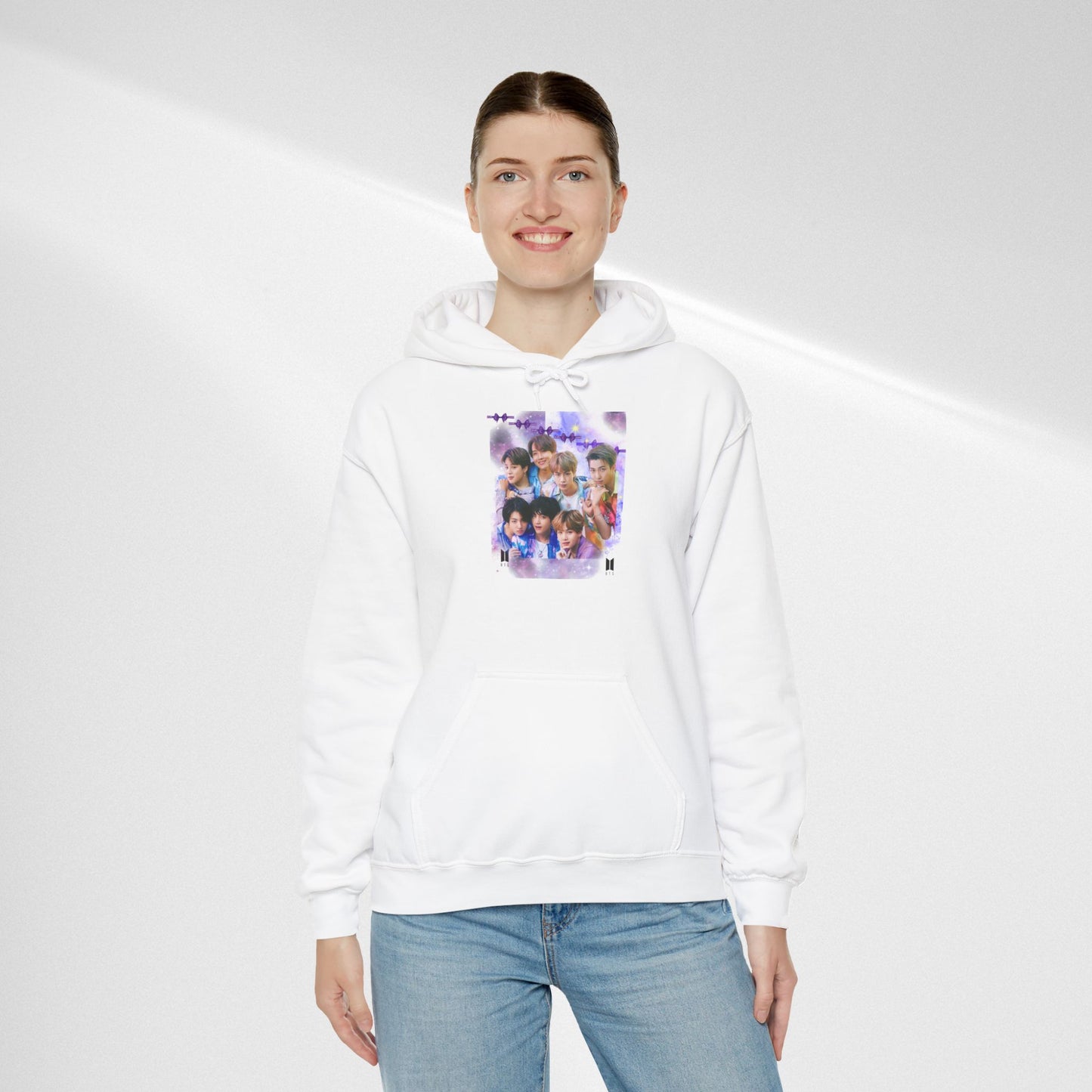 BTS Hoodie — Purple Collage Photo Graphic Hoodie