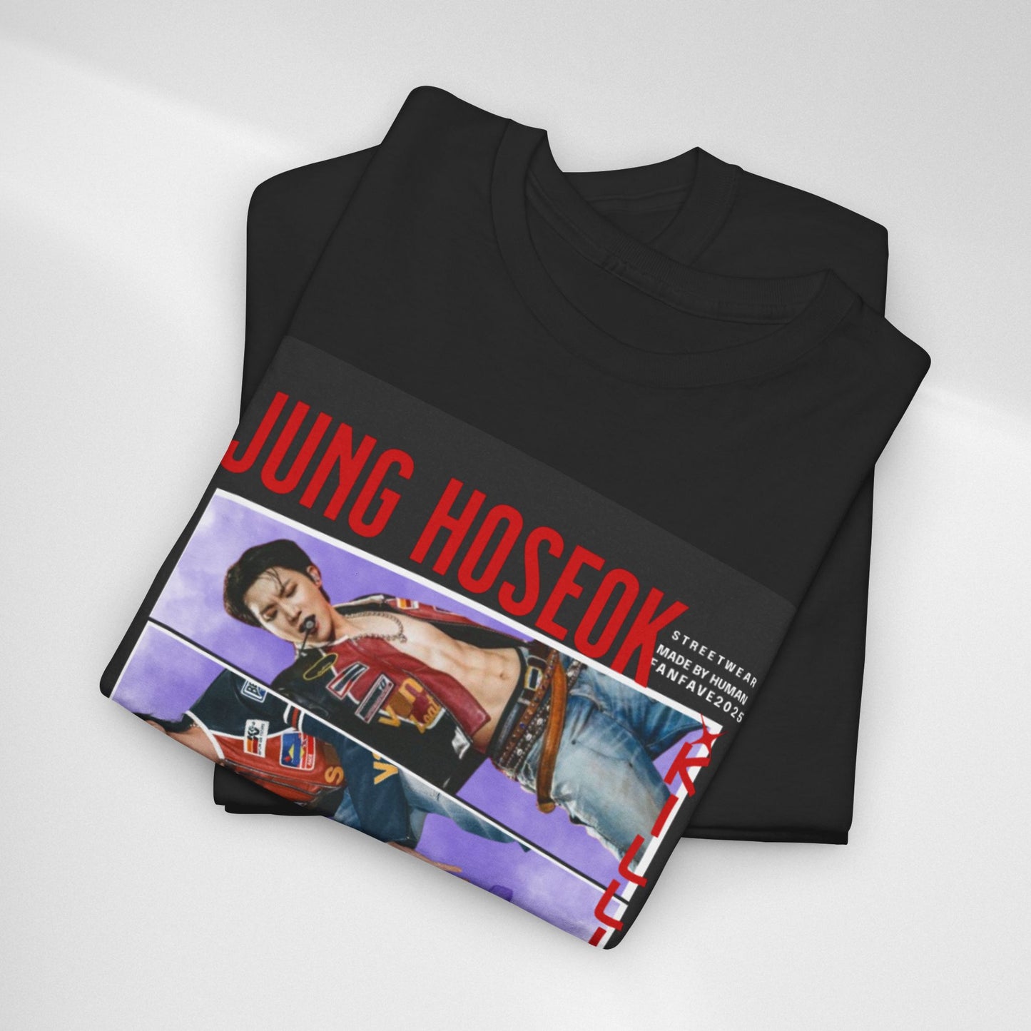 Jung Hoseok Photo Collage Tee — Retro K-Pop Fan Shirt