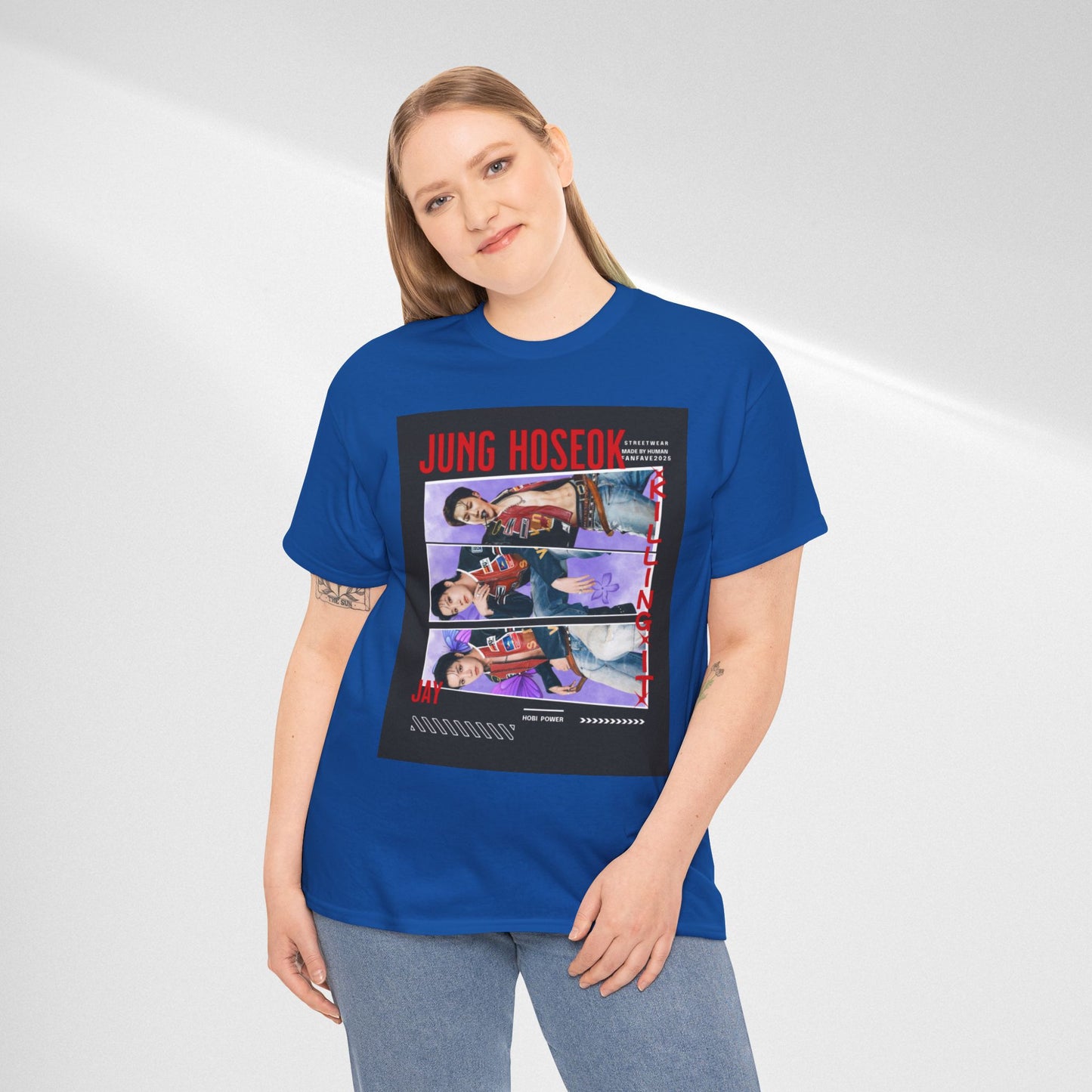 Jung Hoseok Photo Collage Tee — Retro K-Pop Fan Shirt