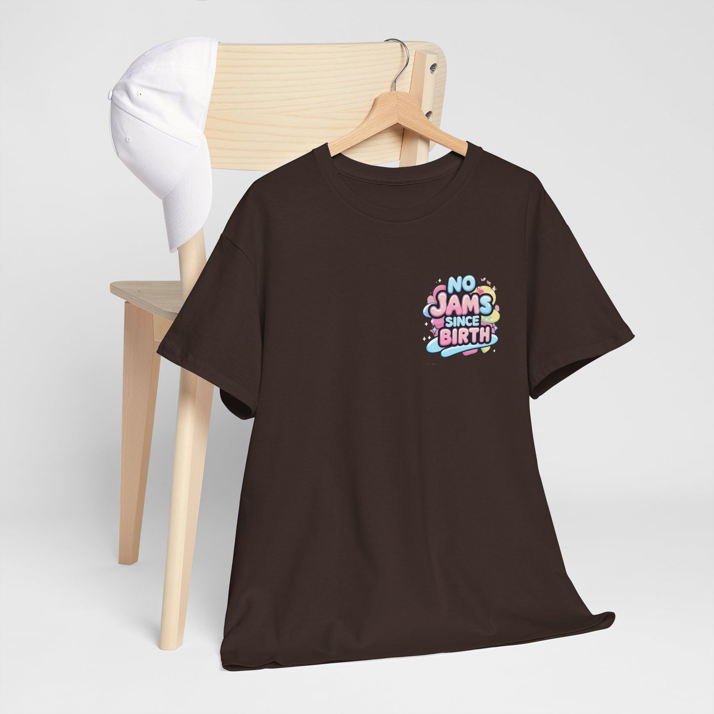 No Jams Since Birth T-Shirt — Cute Pastel Graphic Tee